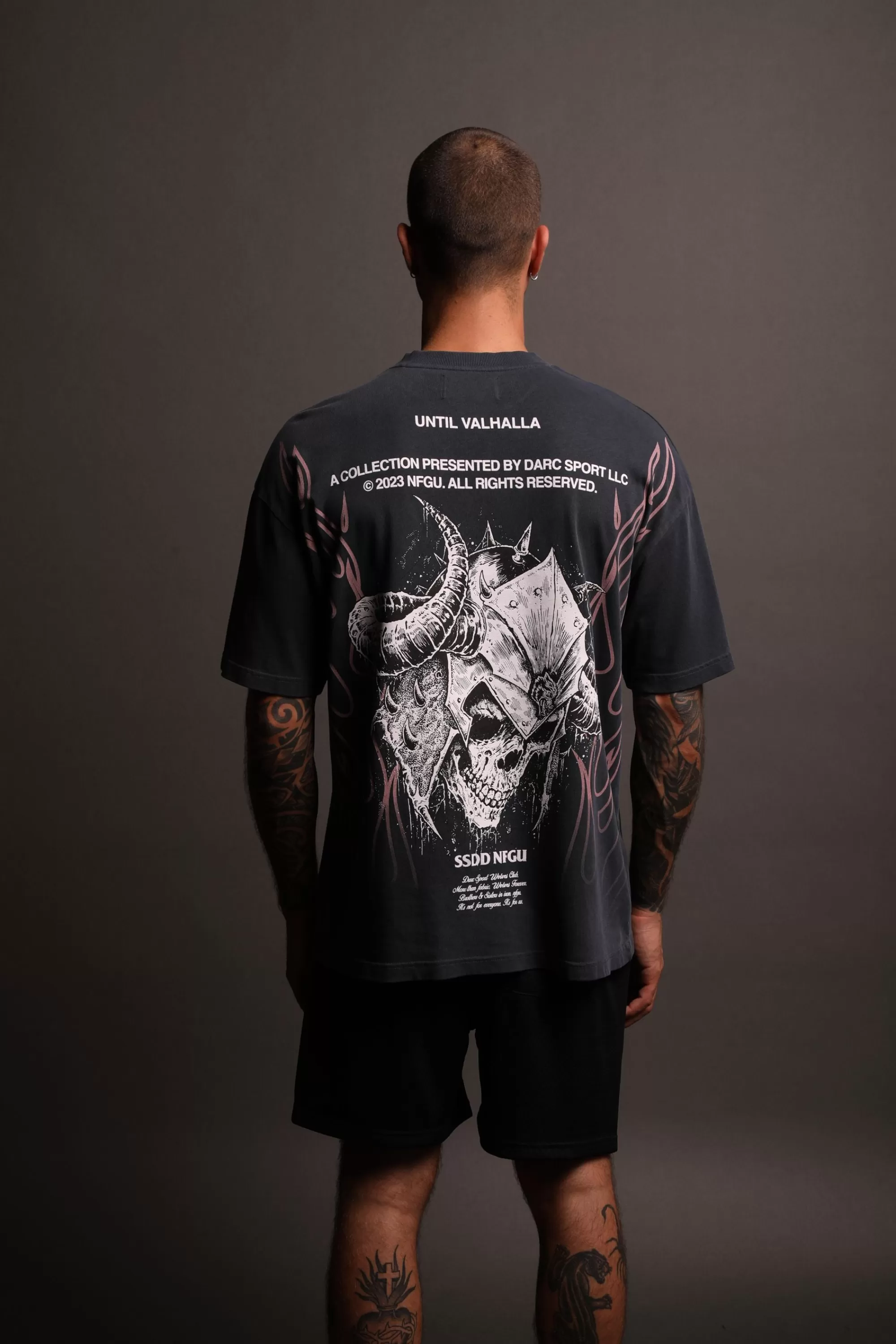 Online House Of Wolves V2 "Premium" Oversized Unisex Tee In Midnight Blue Women Tops