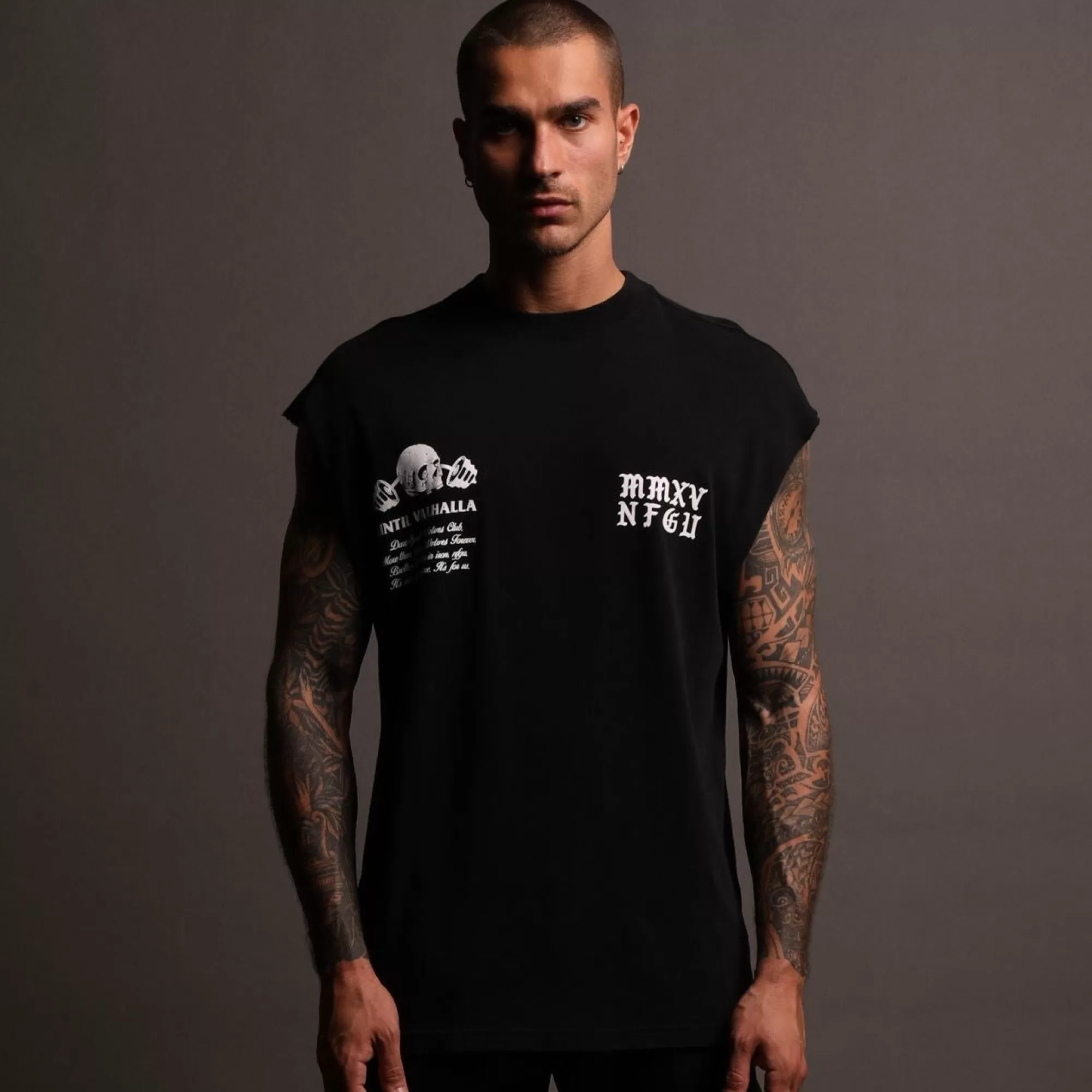 Discount In Bones "Premium Vintage" Muscle Tee In Black Men Tanks/Muscle Tees