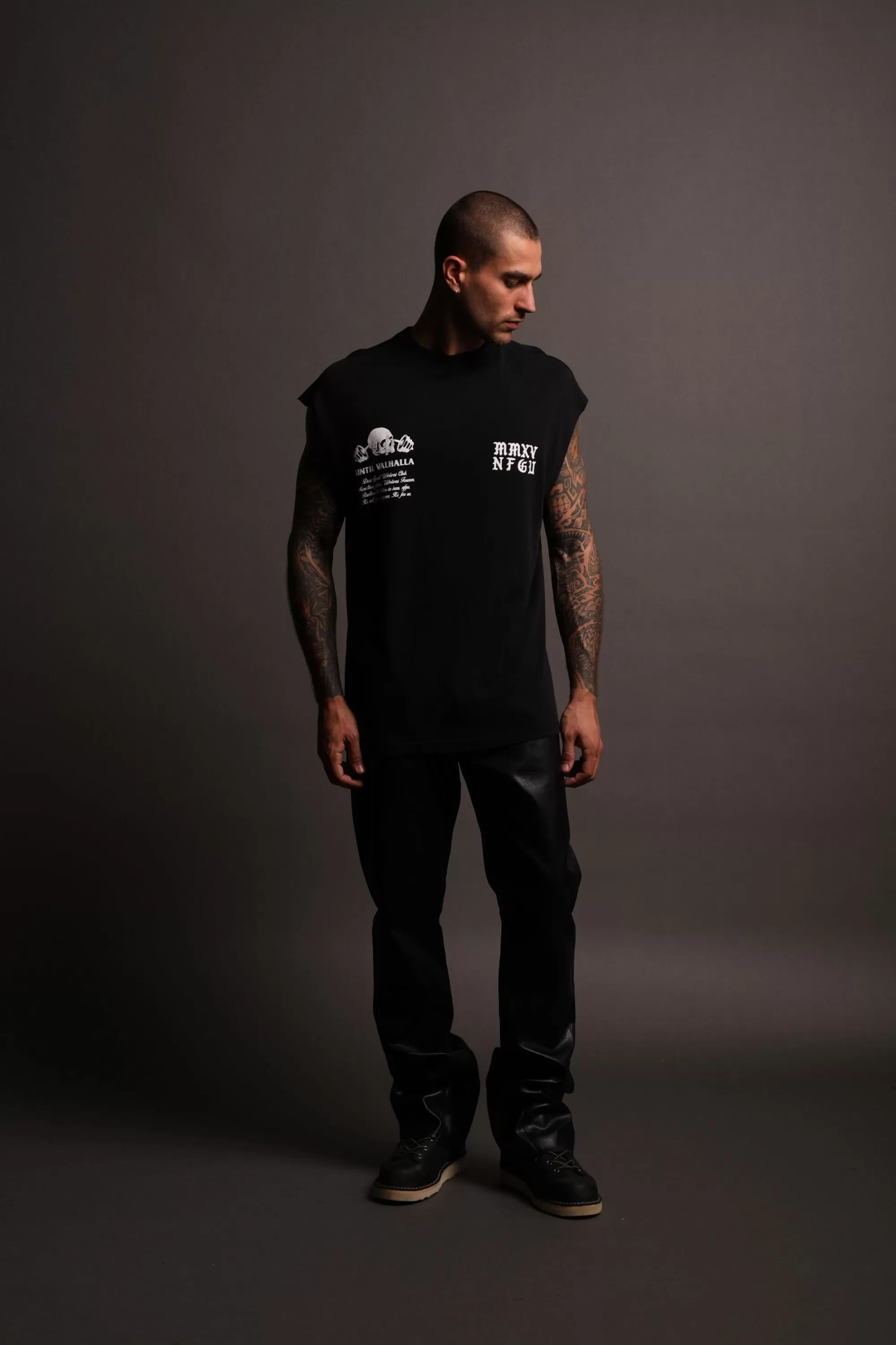Discount In Bones "Premium Vintage" Muscle Tee In Black Men Tanks/Muscle Tees
