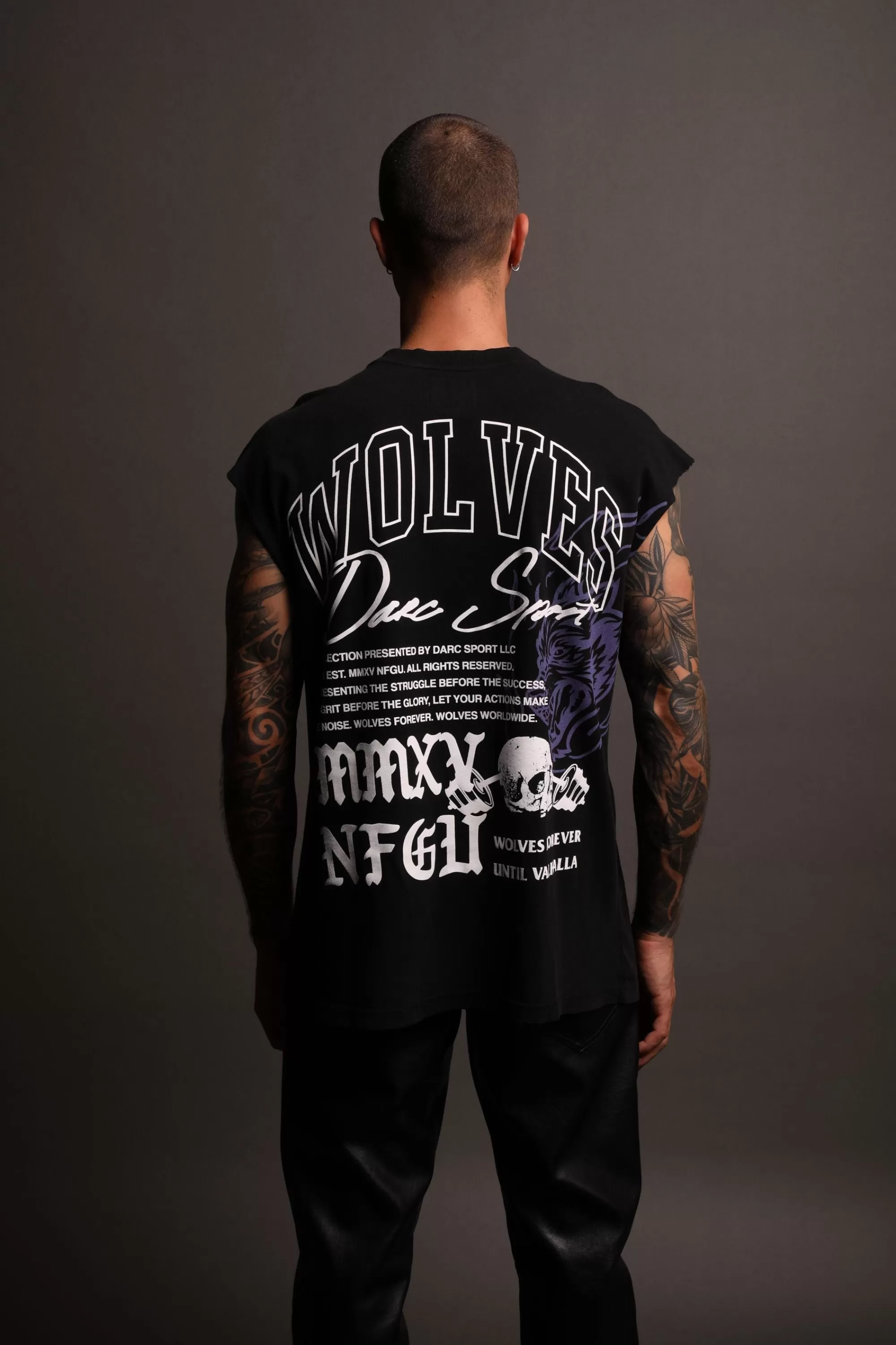 Discount In Bones "Premium Vintage" Muscle Tee In Black Men Tanks/Muscle Tees