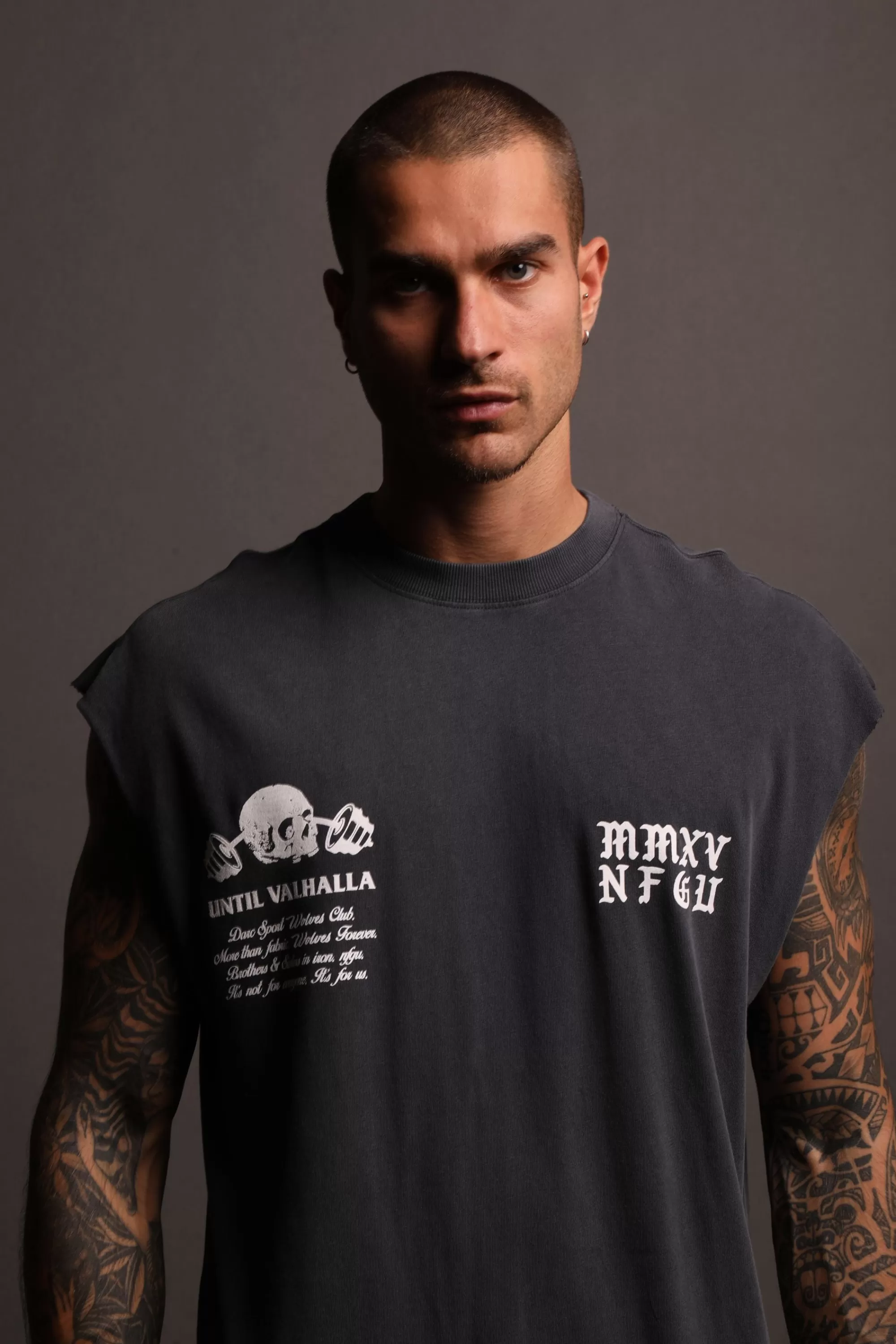 Discount In Bones "Premium Vintage" Muscle Tee In Midnight Blue Men Tanks/Muscle Tees