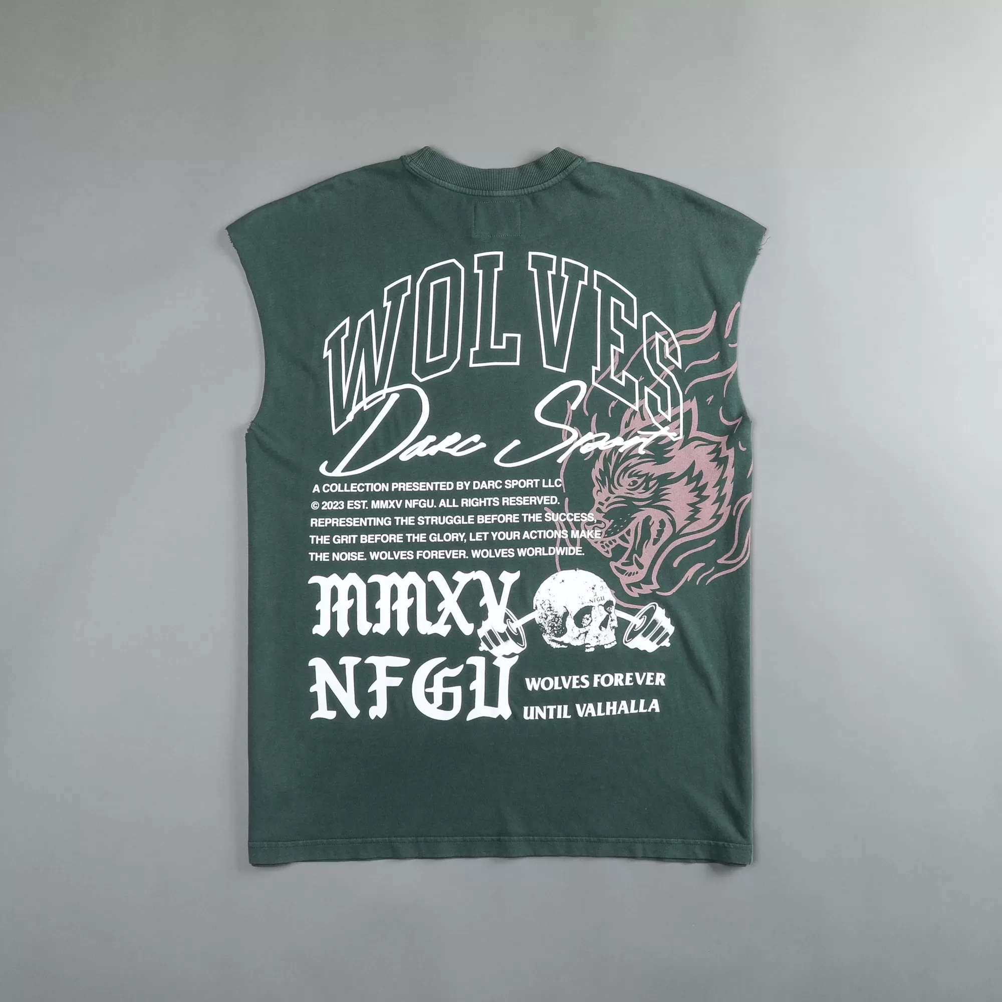 Clearance In Bones "Premium Vintage" Muscle Tee In Norse Green Men Tanks/Muscle Tees