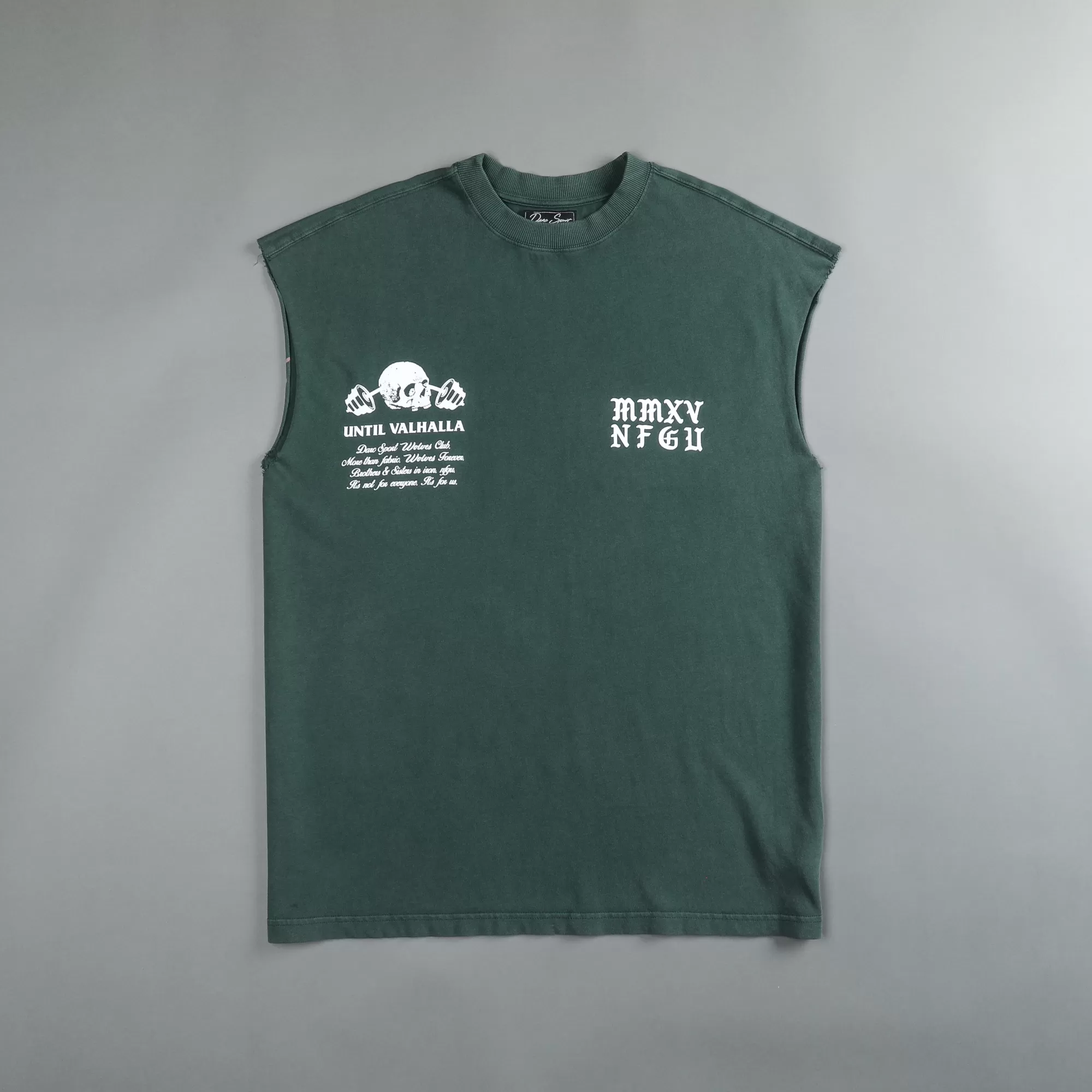 Clearance In Bones "Premium Vintage" Muscle Tee In Norse Green Men Tanks/Muscle Tees