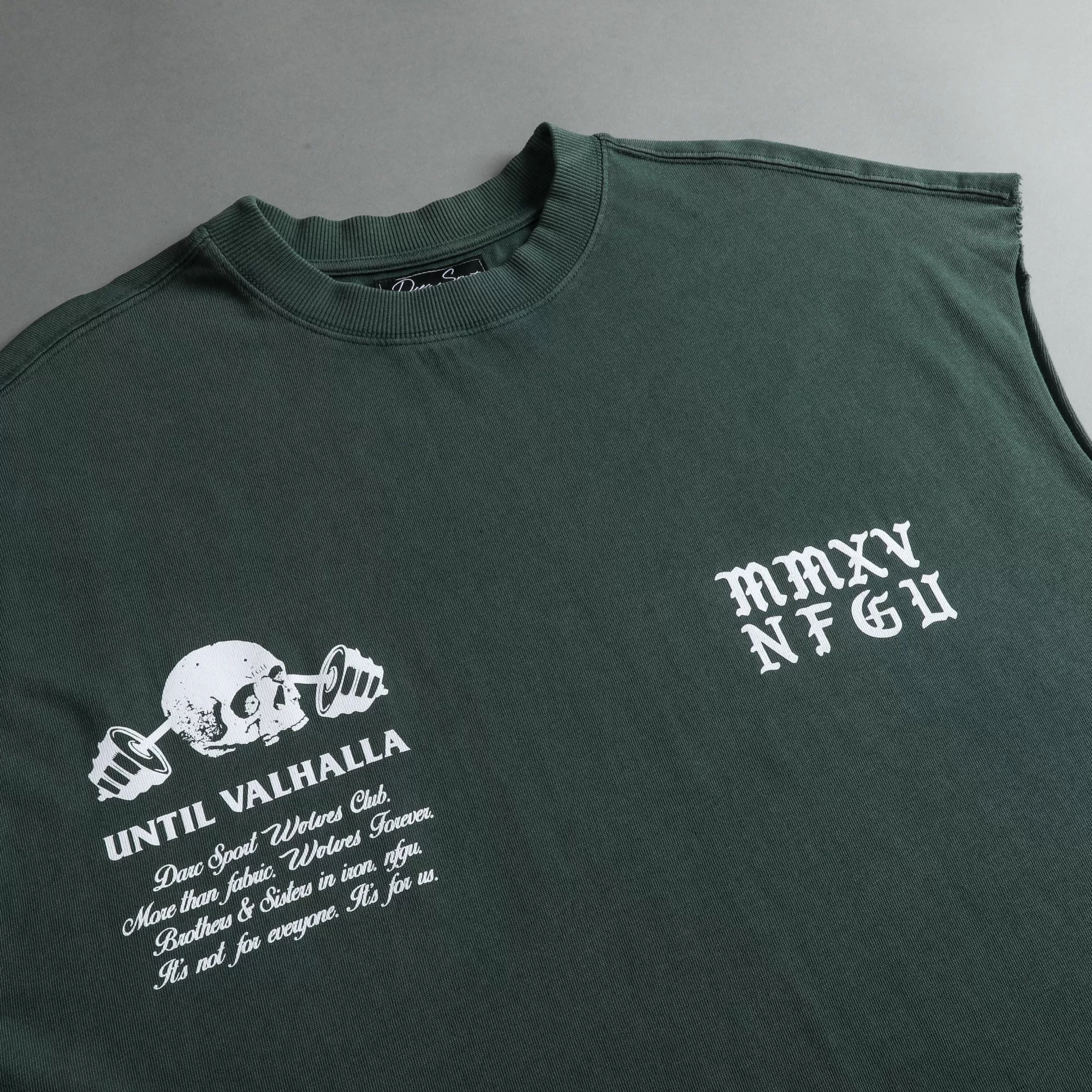 Clearance In Bones "Premium Vintage" Muscle Tee In Norse Green Men Tanks/Muscle Tees