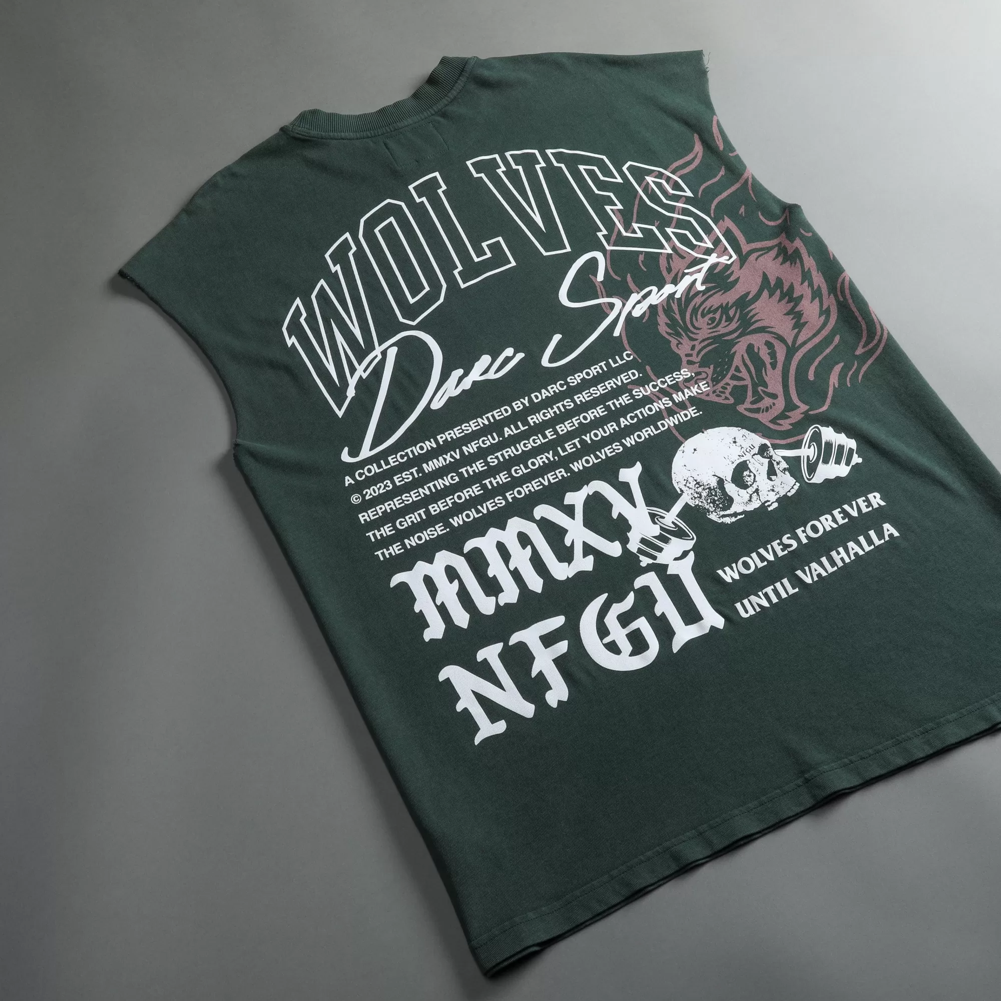 Clearance In Bones "Premium Vintage" Muscle Tee In Norse Green Men Tanks/Muscle Tees
