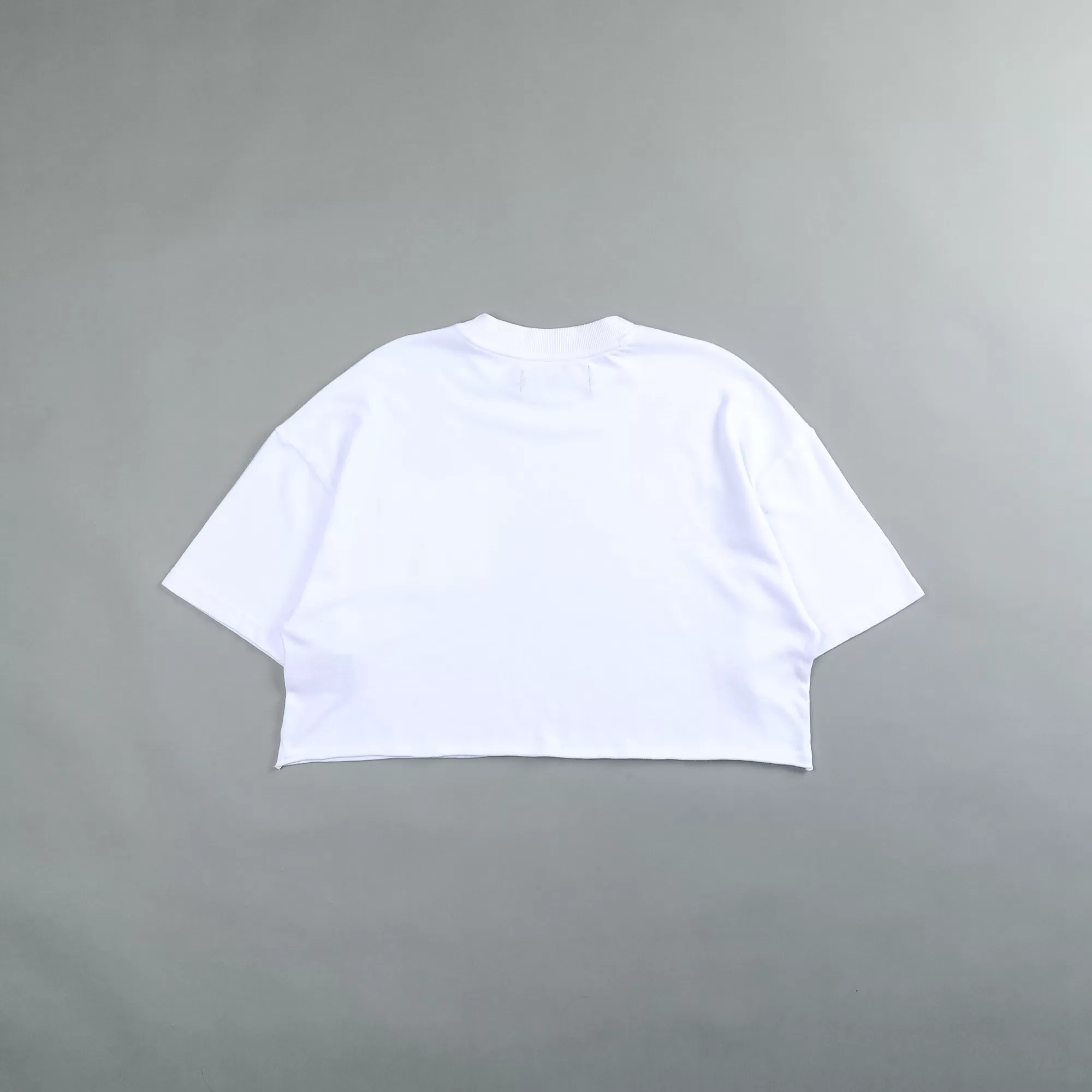 Online In Our Heart "Premium" Oversized (Cropped) Pocket Tee In White Women Tops