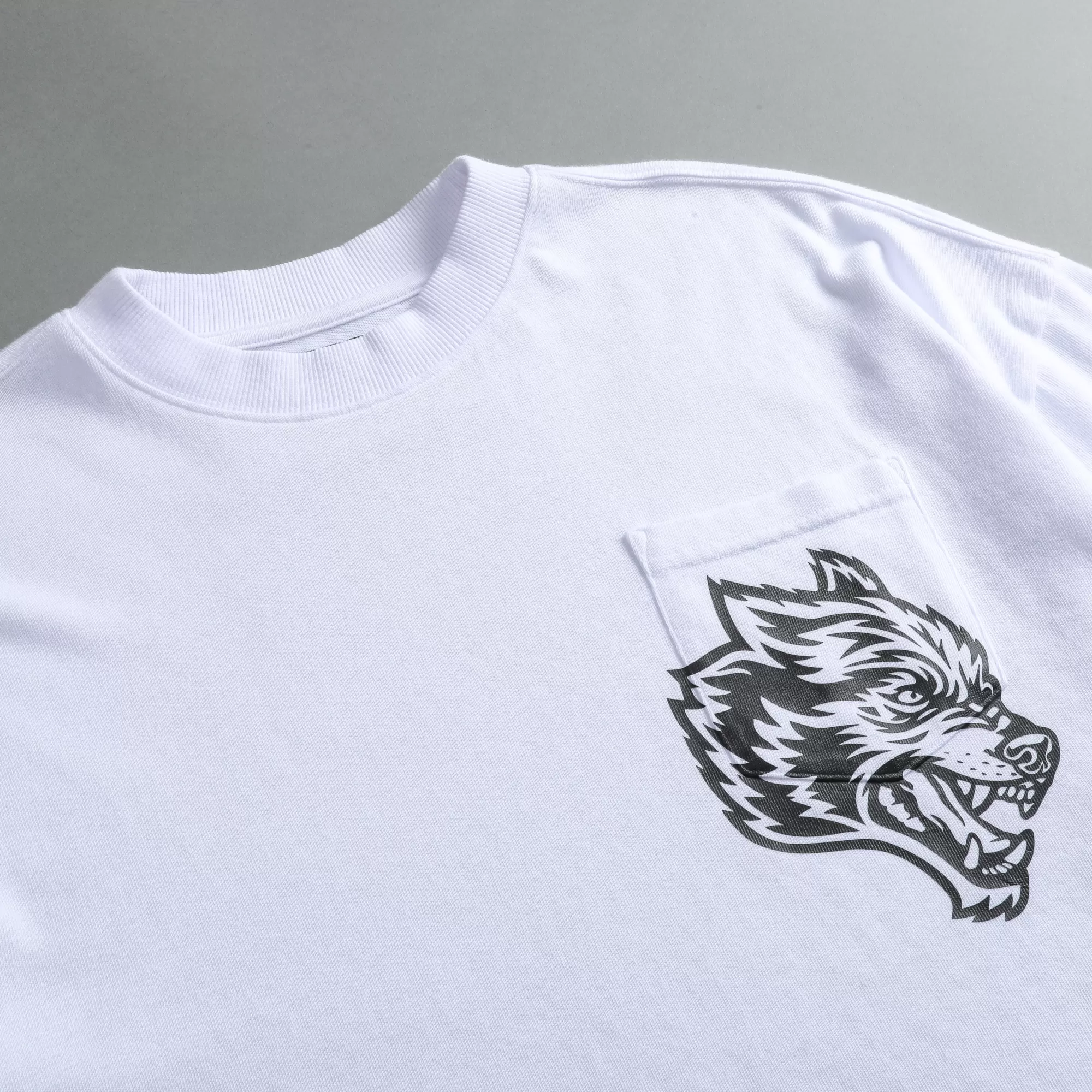 Online In Our Heart "Premium" Oversized (Cropped) Pocket Tee In White Women Tops