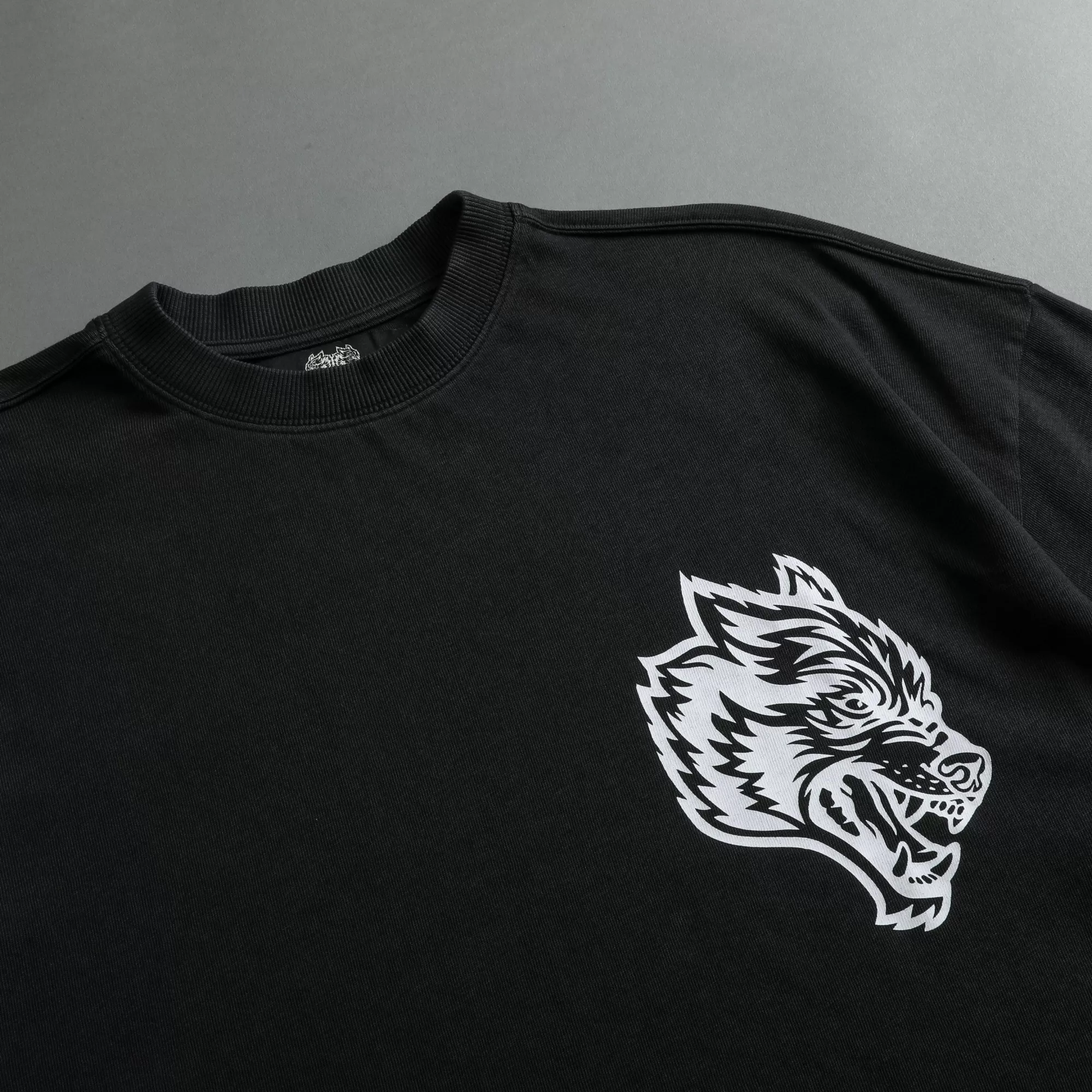 Clearance In Our Heart "Premium" Oversized (Cropped) Tee In Black Women Tops
