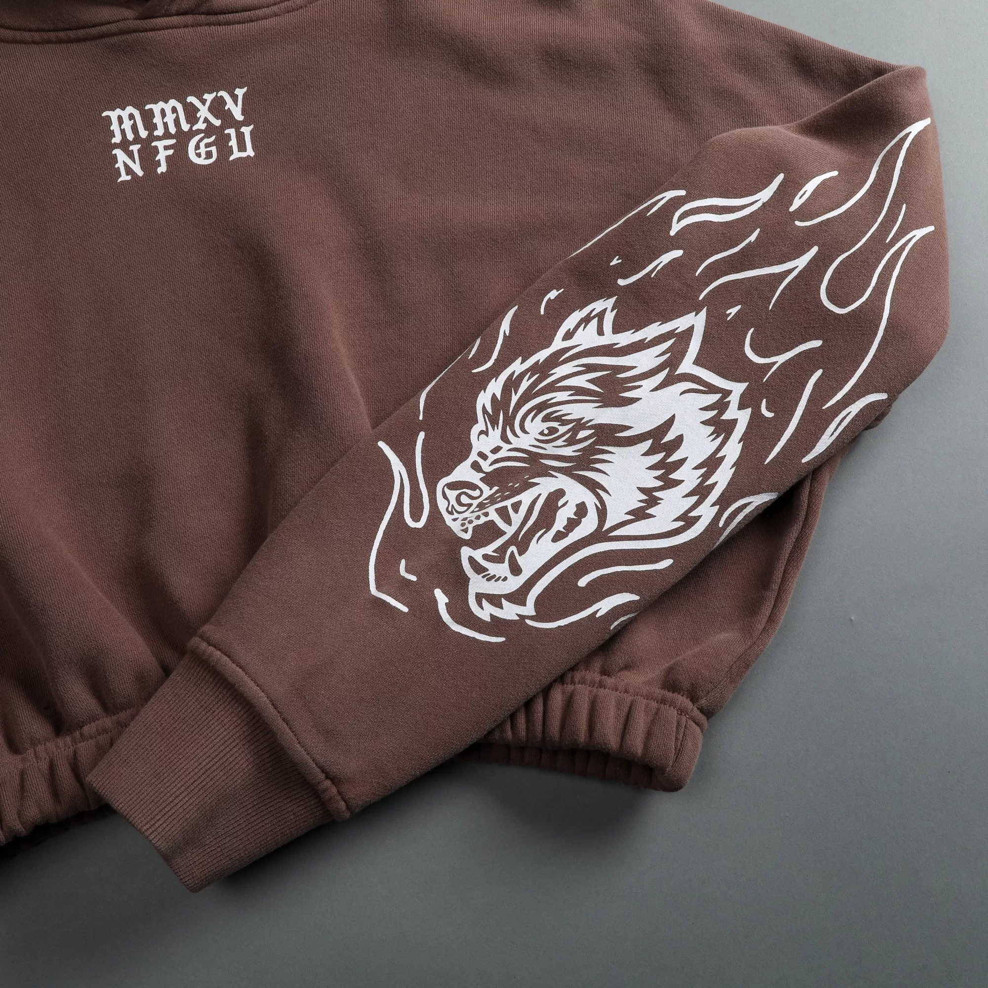 Store In The Fire "Vintage Mccauley" (Cropped) Hoodie In Norse Brown Women Tops