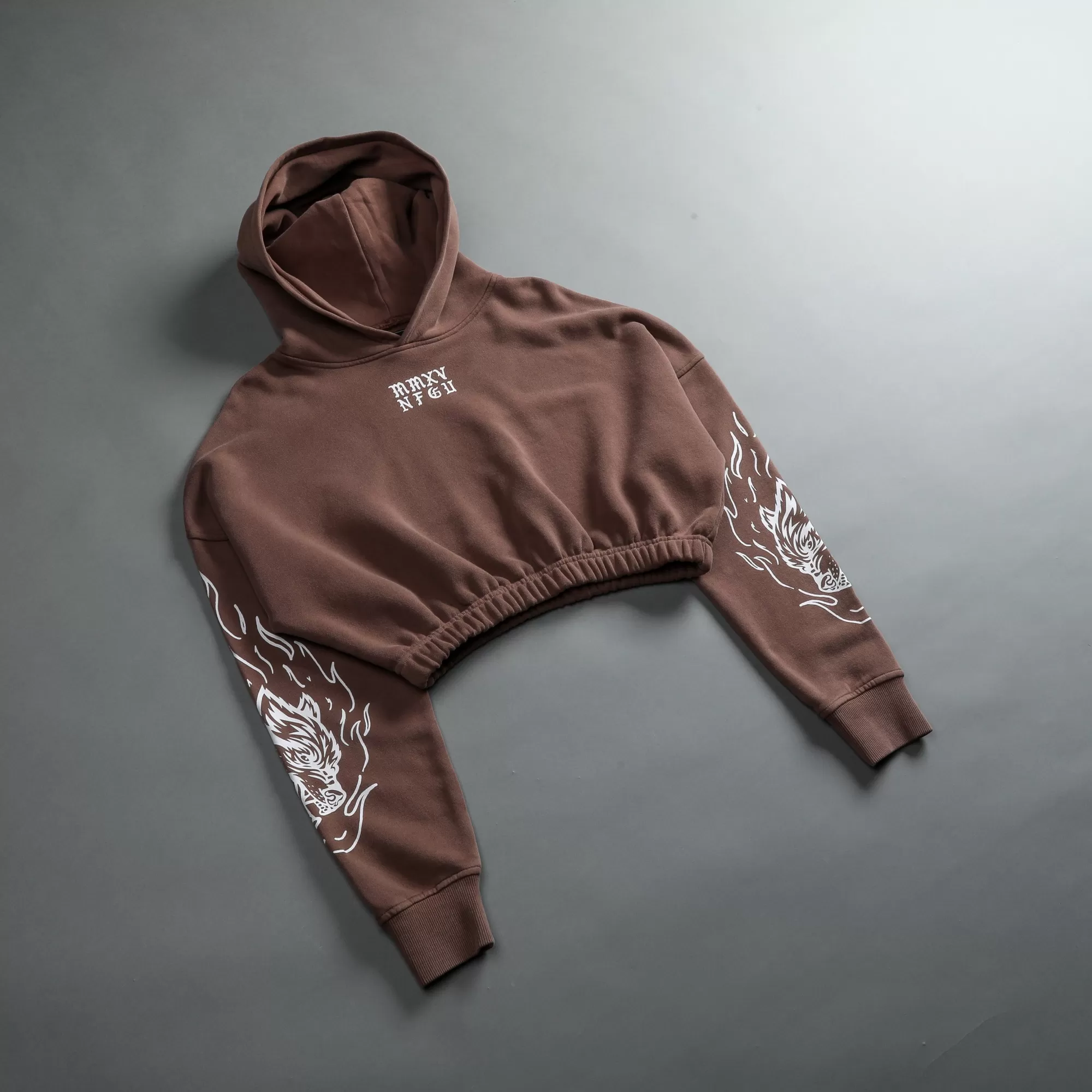 Store In The Fire "Vintage Mccauley" (Cropped) Hoodie In Norse Brown Women Tops