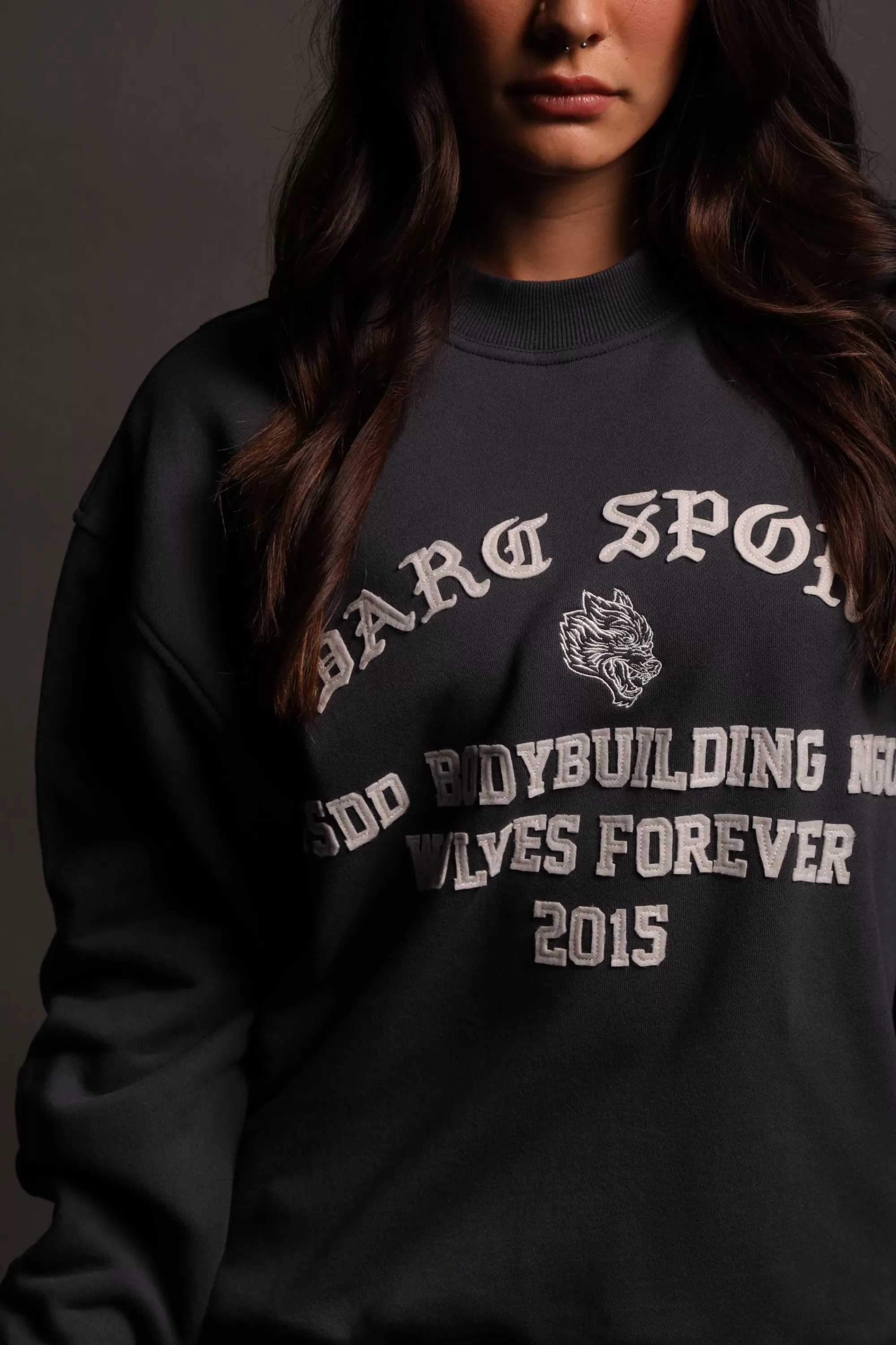 Clearance In This World She "Cornell" Crewneck In Midnight Blue Women Tops