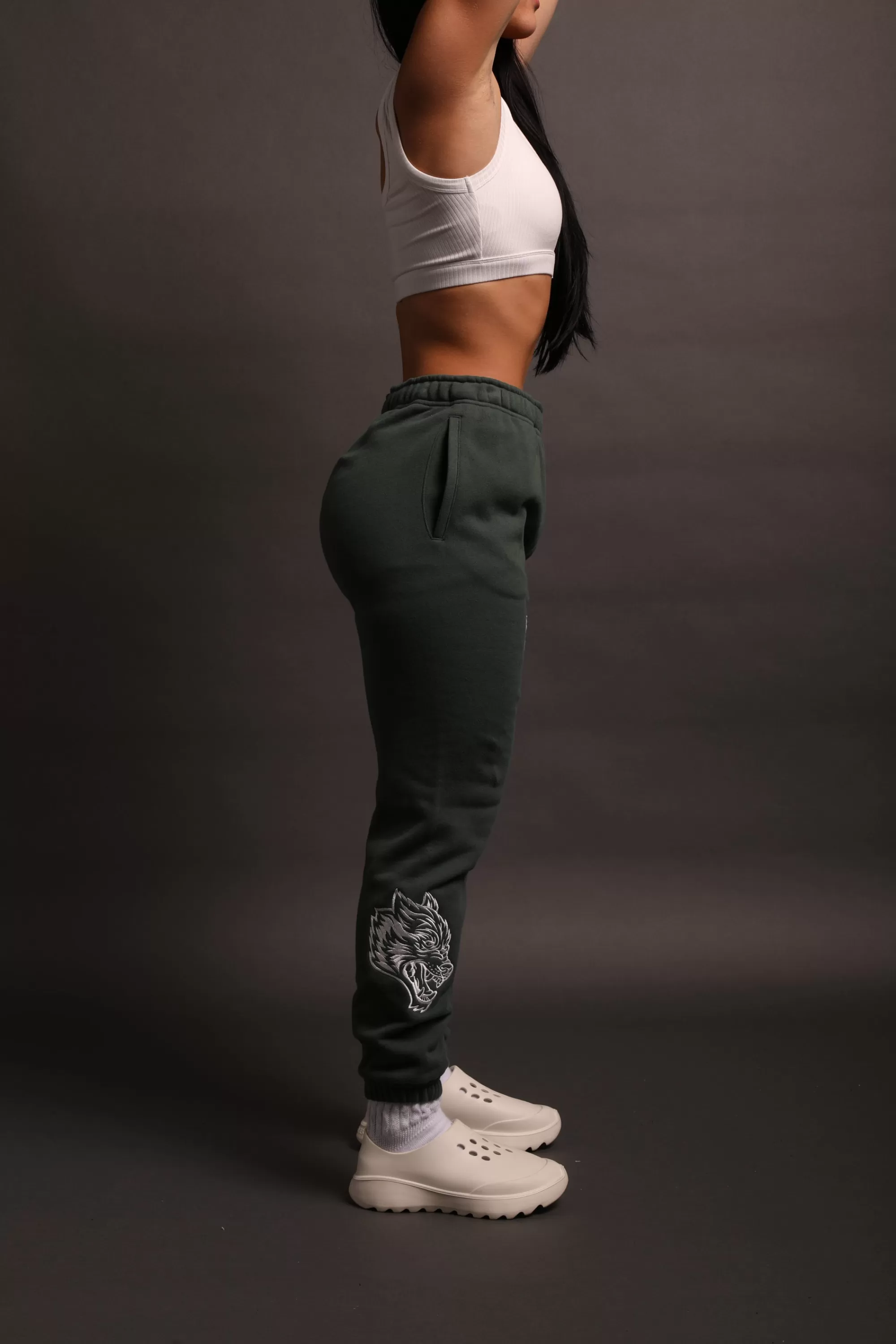 Fashion In This World She Post Lounge Sweats In Norse Green Women Bottoms