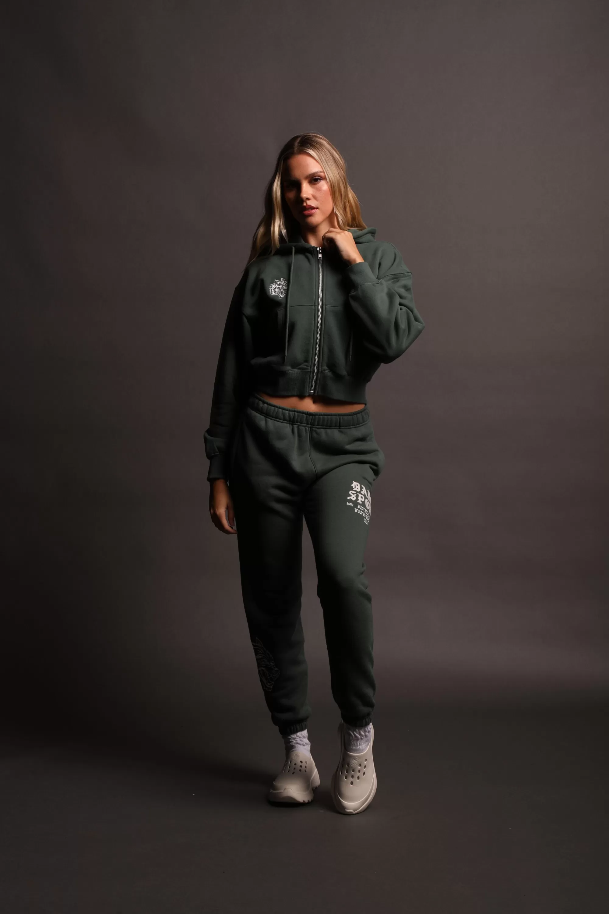 Fashion In This World She Post Lounge Sweats In Norse Green Women Bottoms