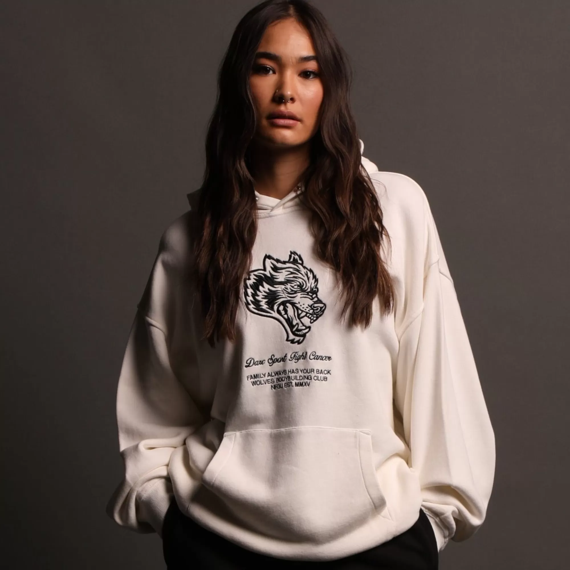 Cheap Inner Strength "Pierce" Unisex Hoodie In Cream Women Tops