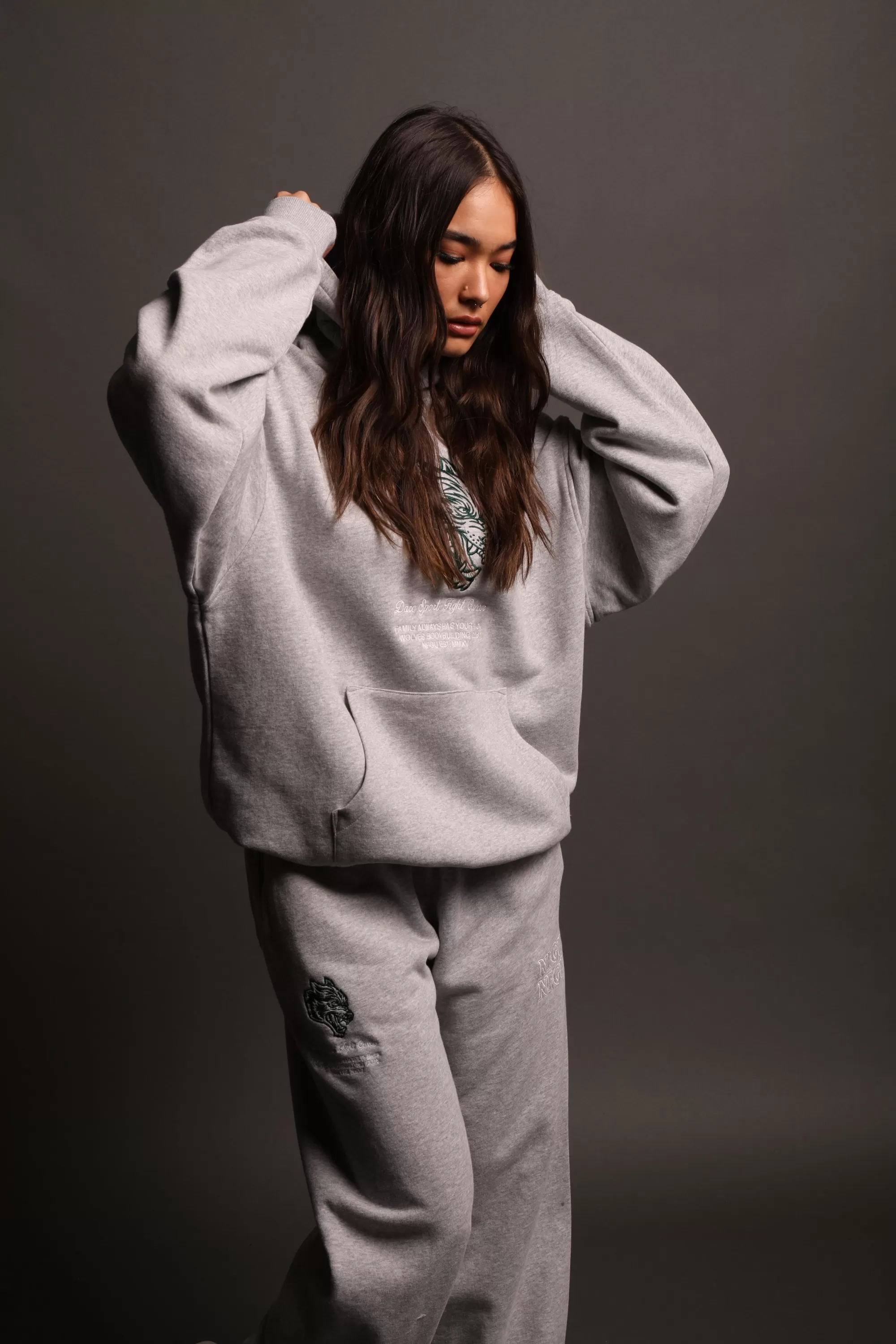 Sale Inner Strength She Big Cozy Sweats In Light Athletic Gray Women Bottoms