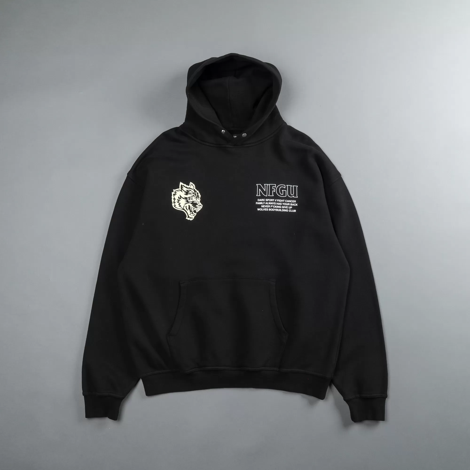 Outlet Keep Fighting "Pierce" Hoodie In Black Men Pierce Hoodies