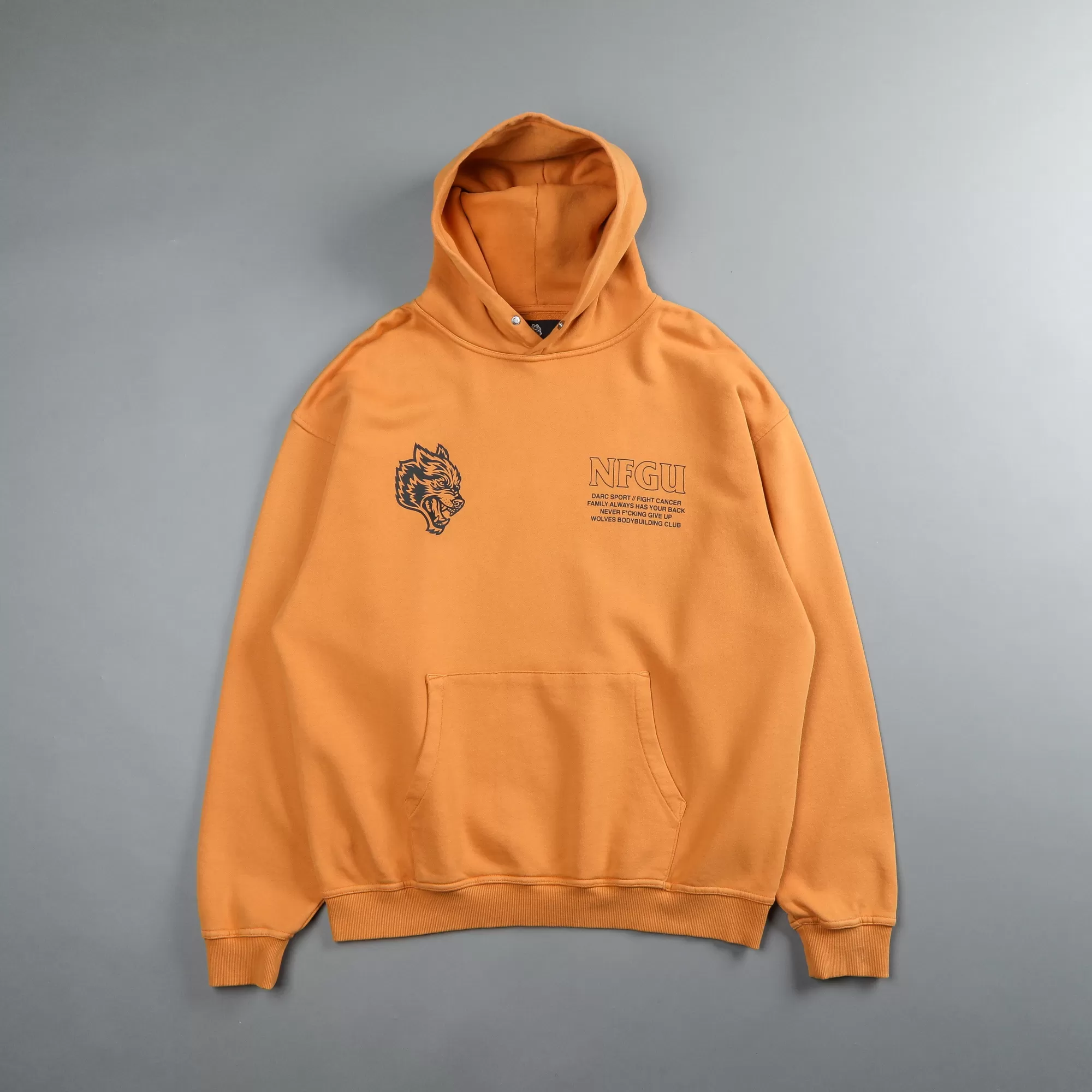 Shop Keep Fighting "Pierce" Hoodie In Vintage Gold Men Pierce Hoodies