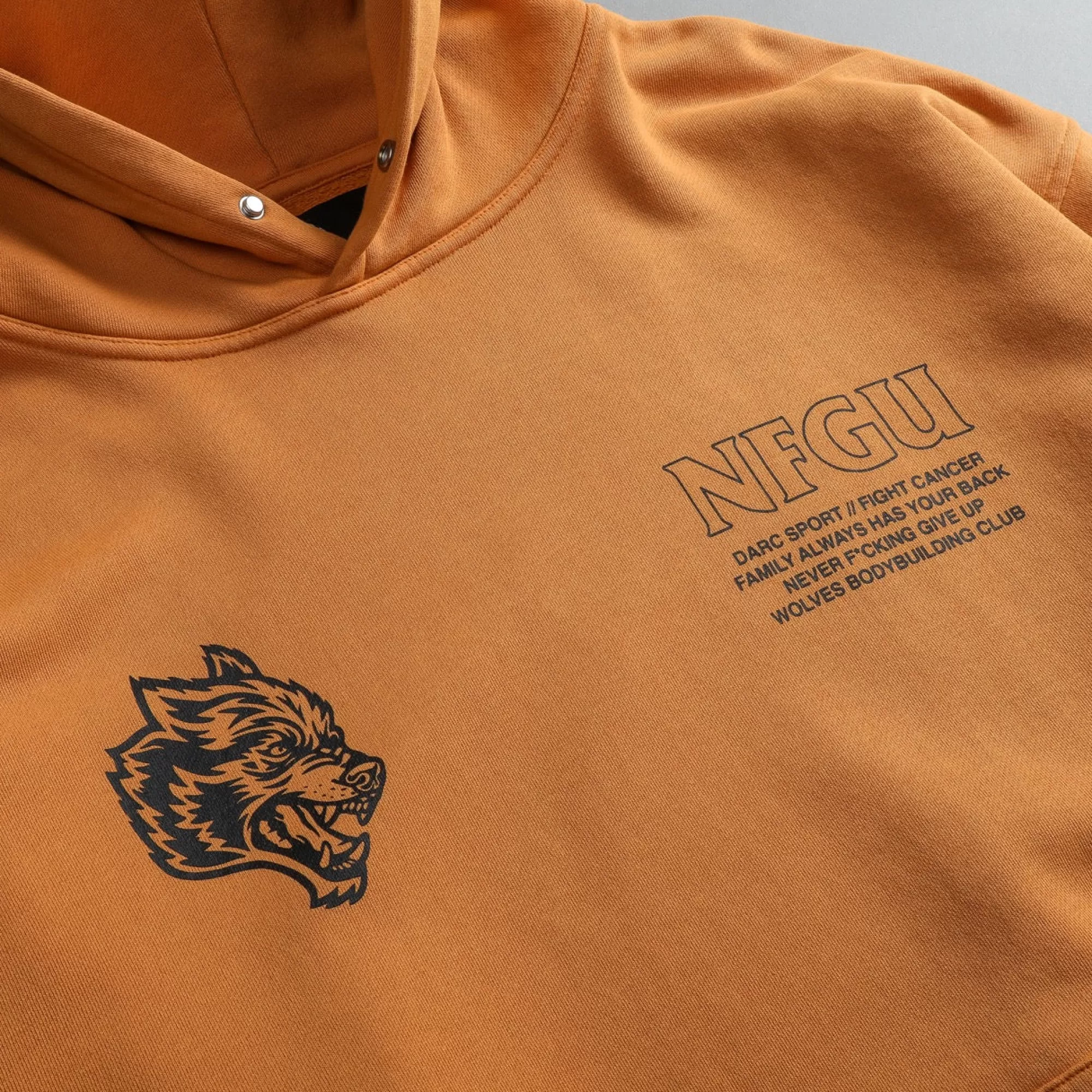 Shop Keep Fighting "Pierce" Hoodie In Vintage Gold Men Pierce Hoodies