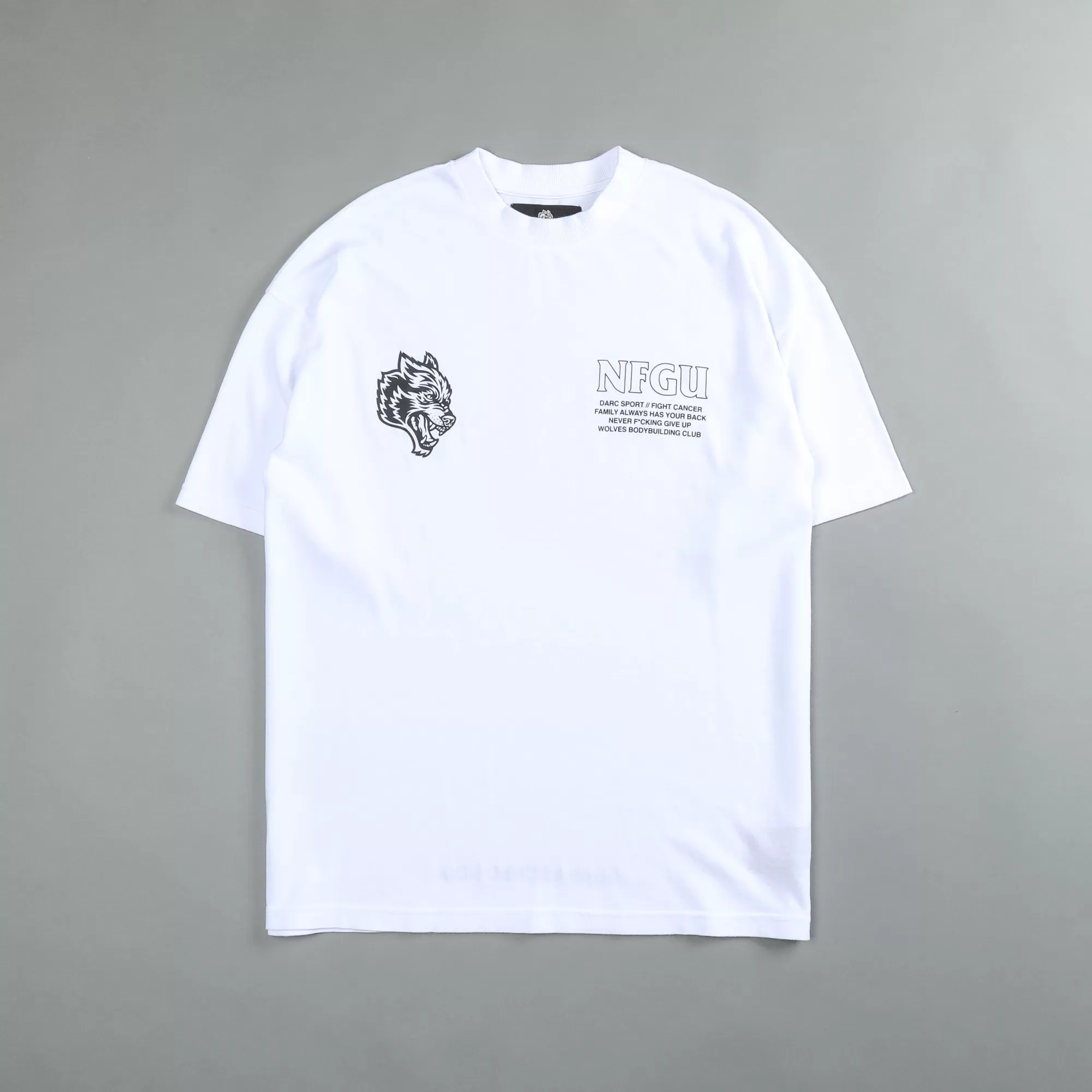 Outlet Keep Fighting "Premium" Oversized Tee In White Men Premium/Oversized Tees