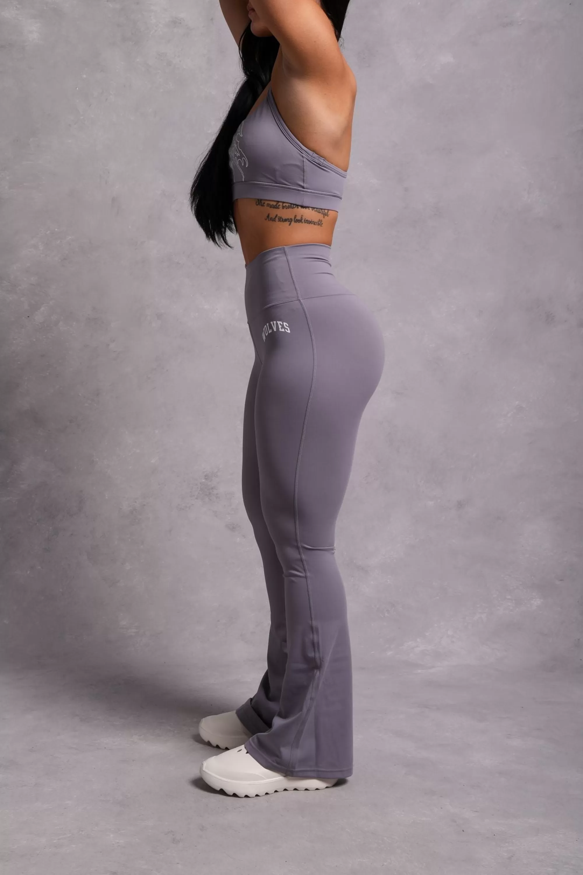 Shop Loyalty "Georgia" Energy Flare Leggings In Norse Purple Women Bottoms
