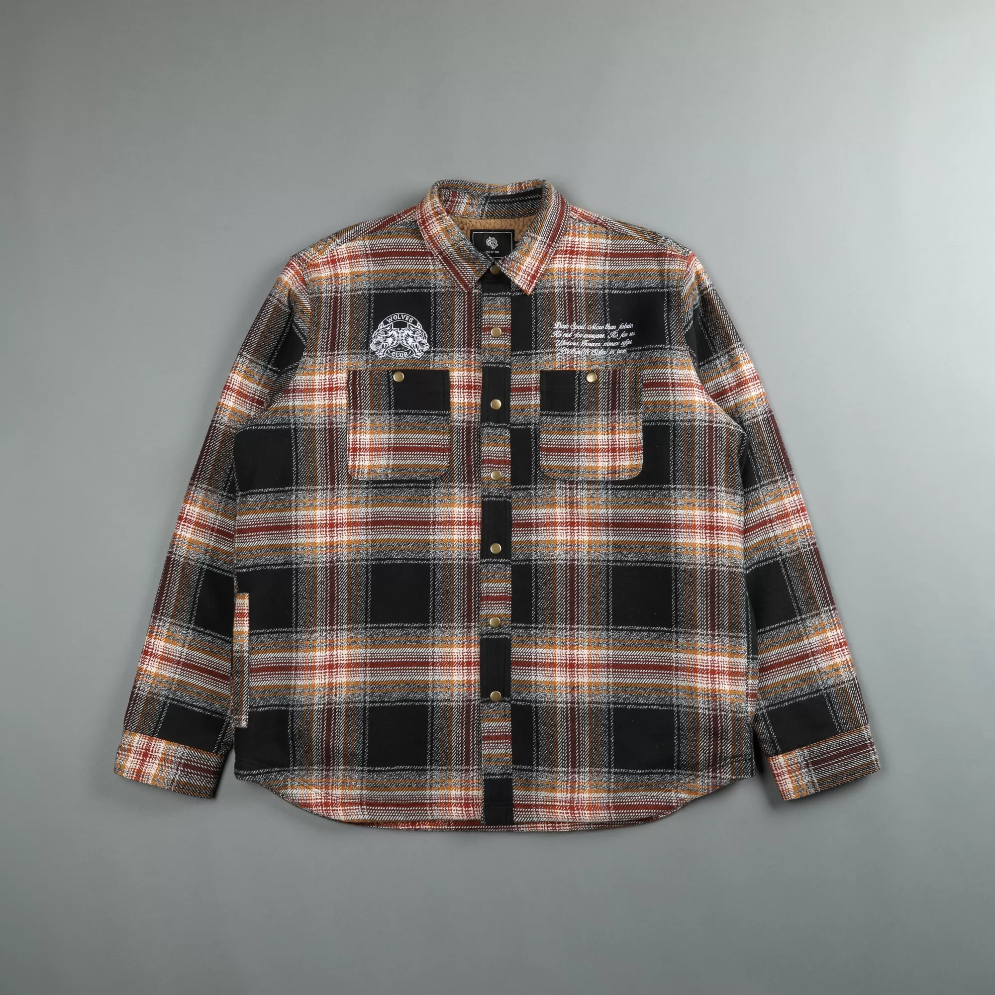 Flash Sale Marked Seattle Sherpa Lined Flannel In Bourbon Plaid Men Jackets/Outerwear