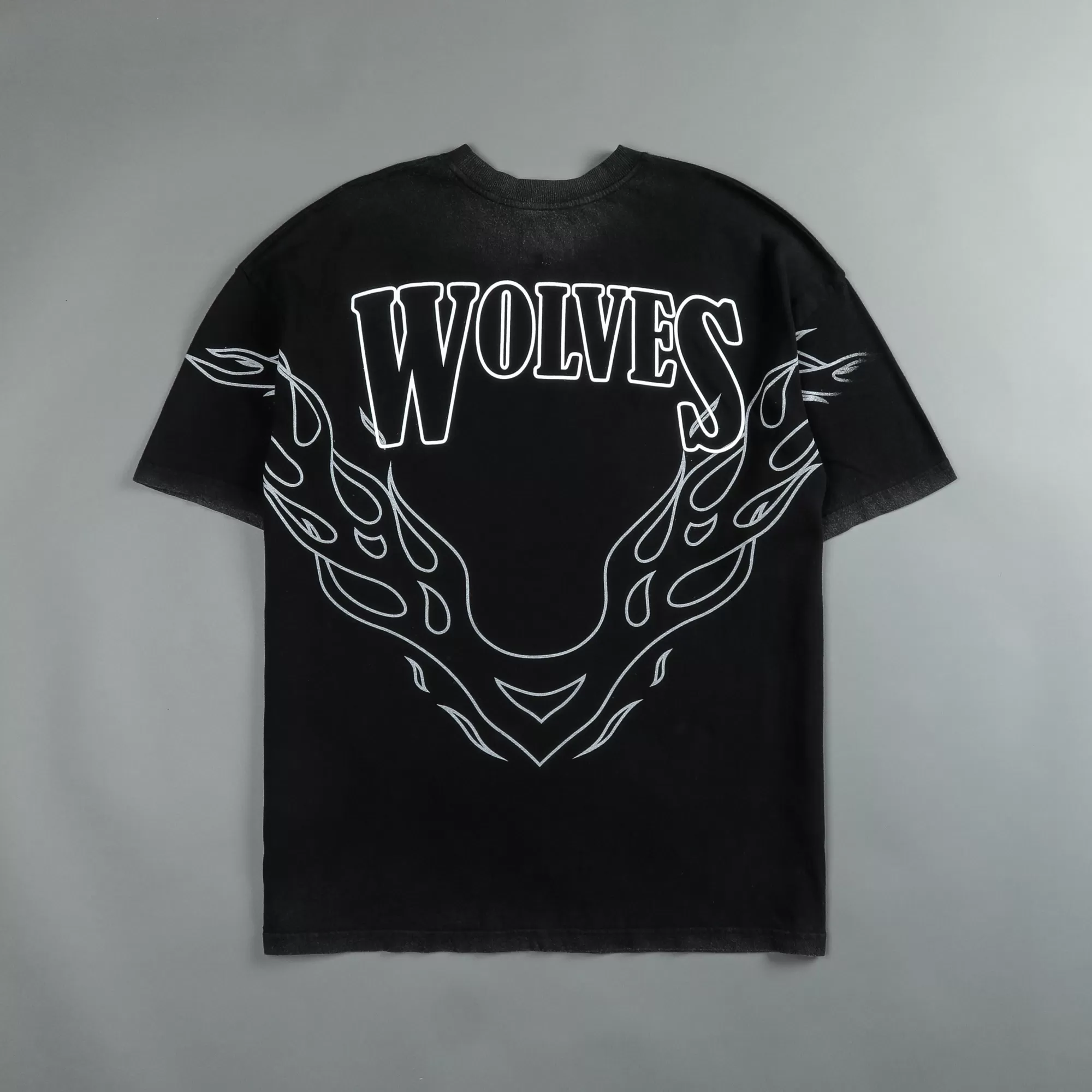 Best Moth To A Flame "Premium Vintage" Oversized Unisex Tee In Black/White Women Tops