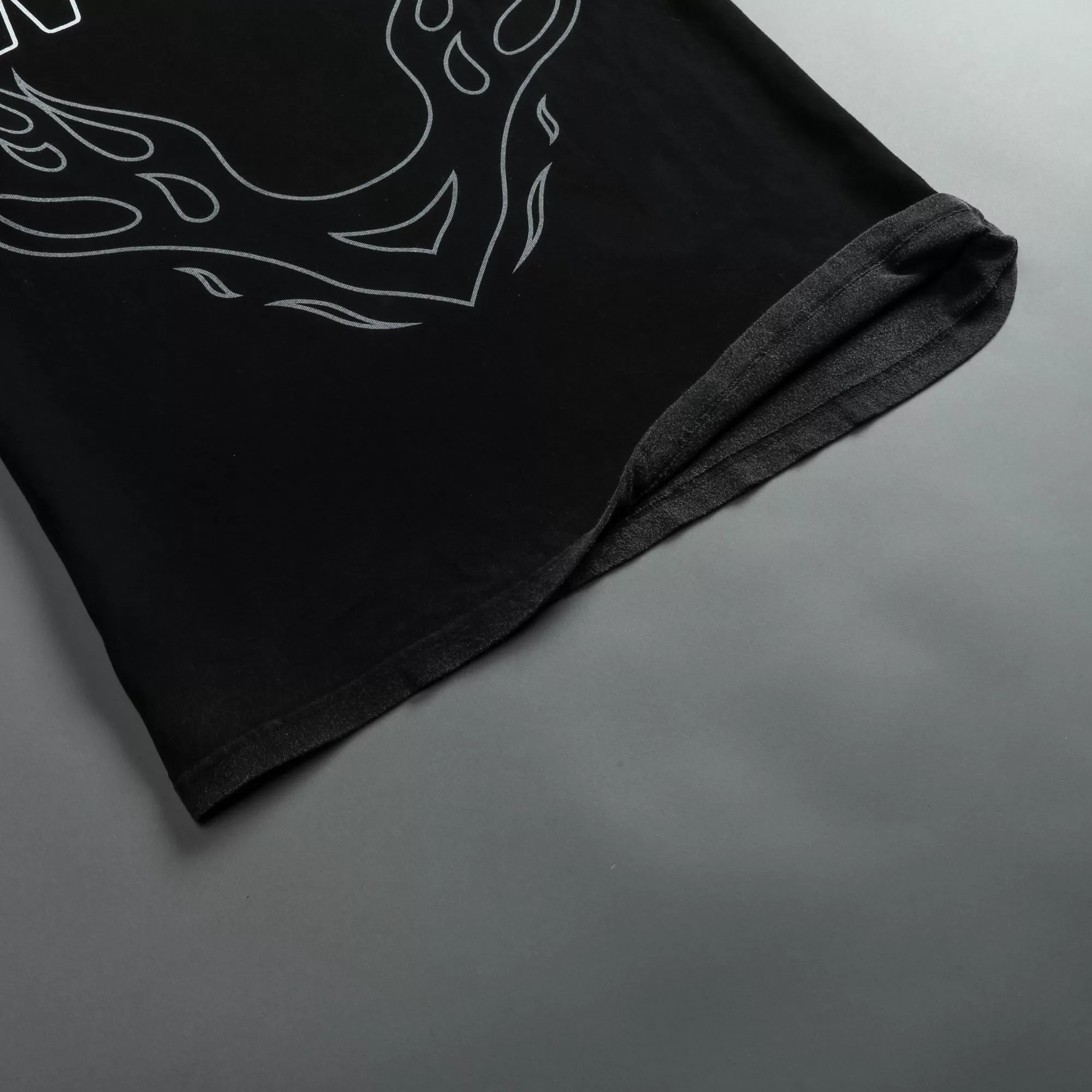 Shop Moth To A Flame "Premium Vintage" Oversized Unisex Tee In Black/White Men Premium/Oversized Tees