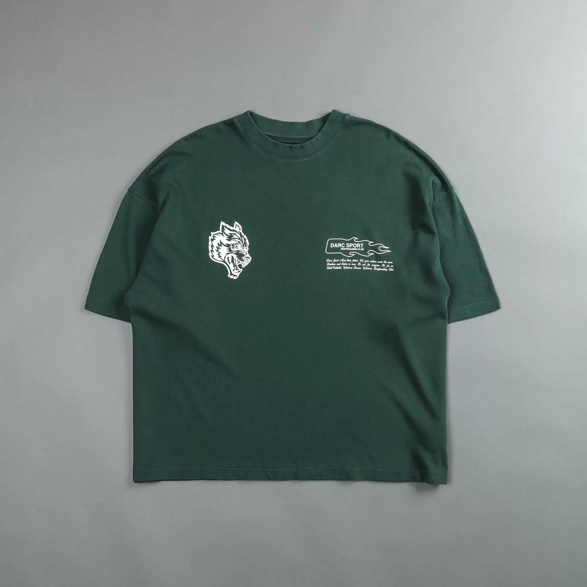 Best Move Fast "Premium" Box Cut Tee In Norse Green Men Premium/Oversized Tees