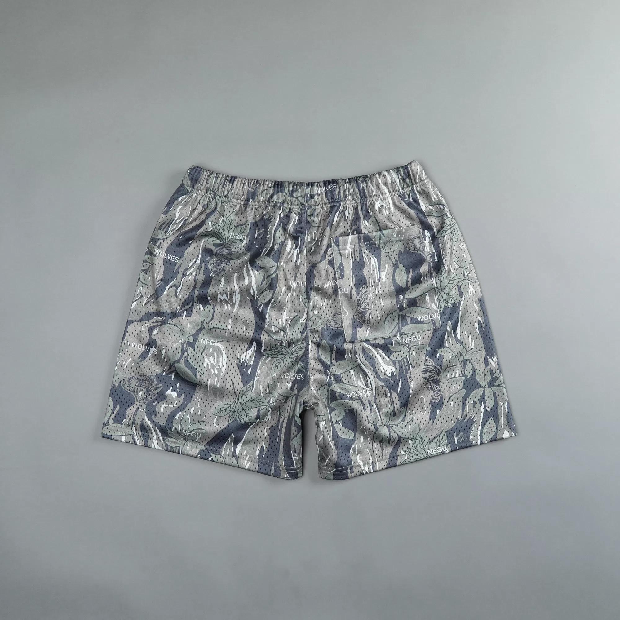 Shop Nfgu Until Valhalla 5" Mesh Shorts In Norse Camo Men Shorts