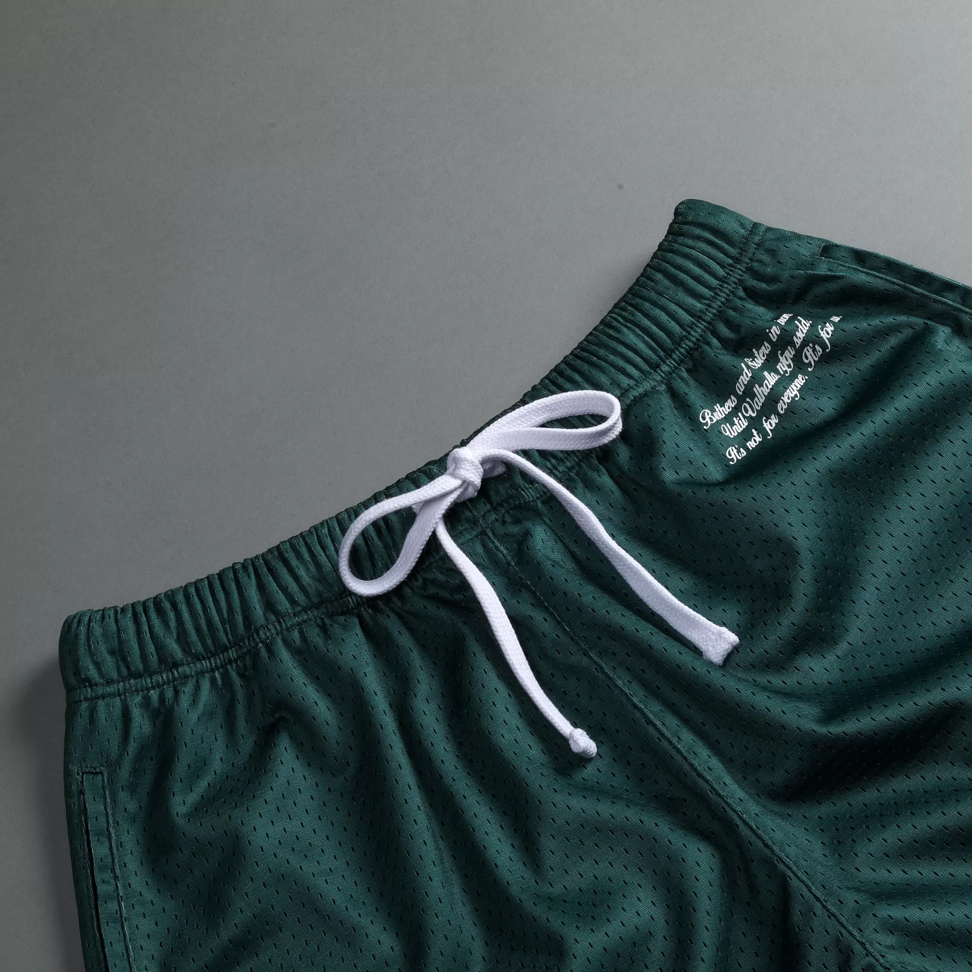 Shop Nfgu Until Valhalla 5" Mesh Shorts In Norse Green Men Shorts