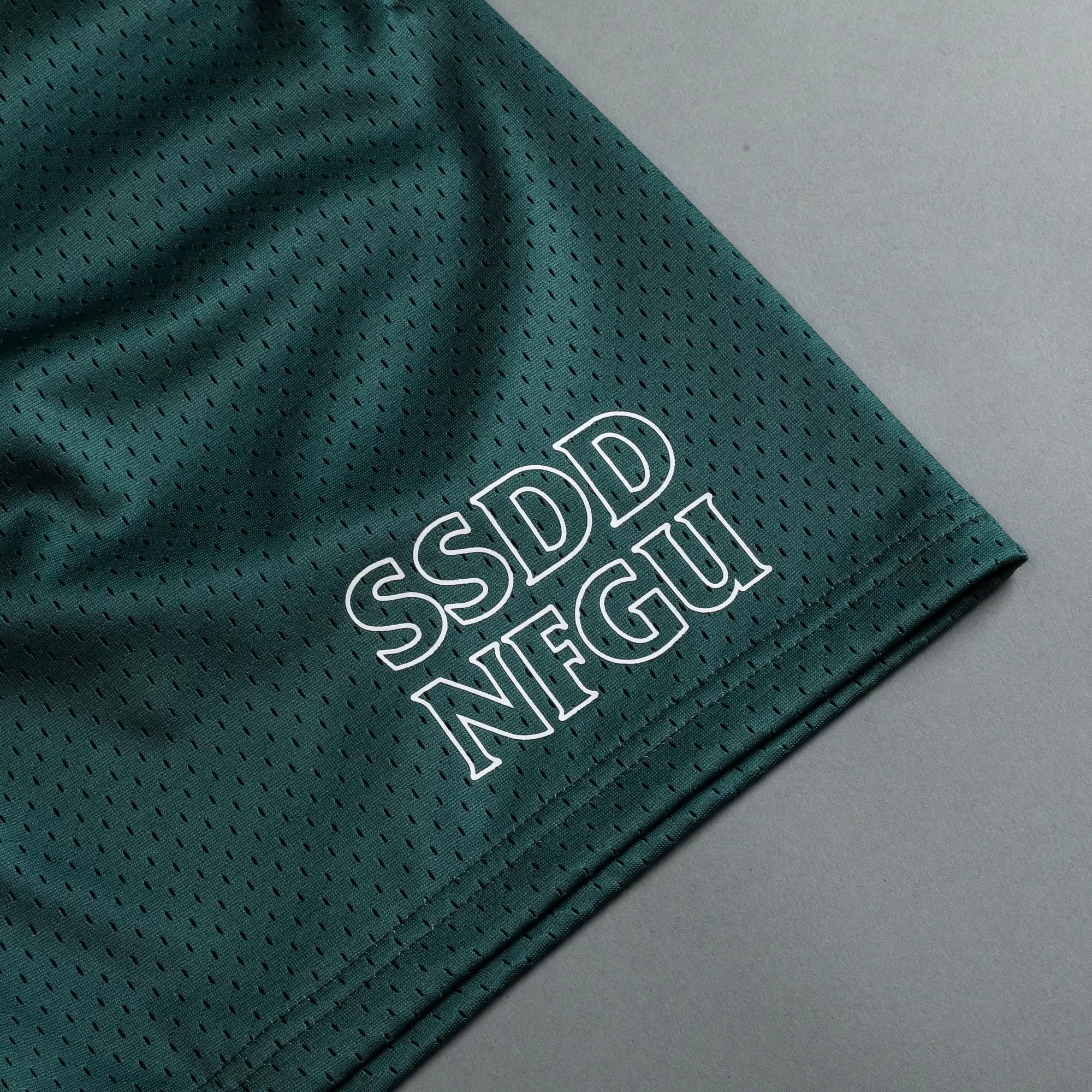 Shop Nfgu Until Valhalla 5" Mesh Shorts In Norse Green Men Shorts