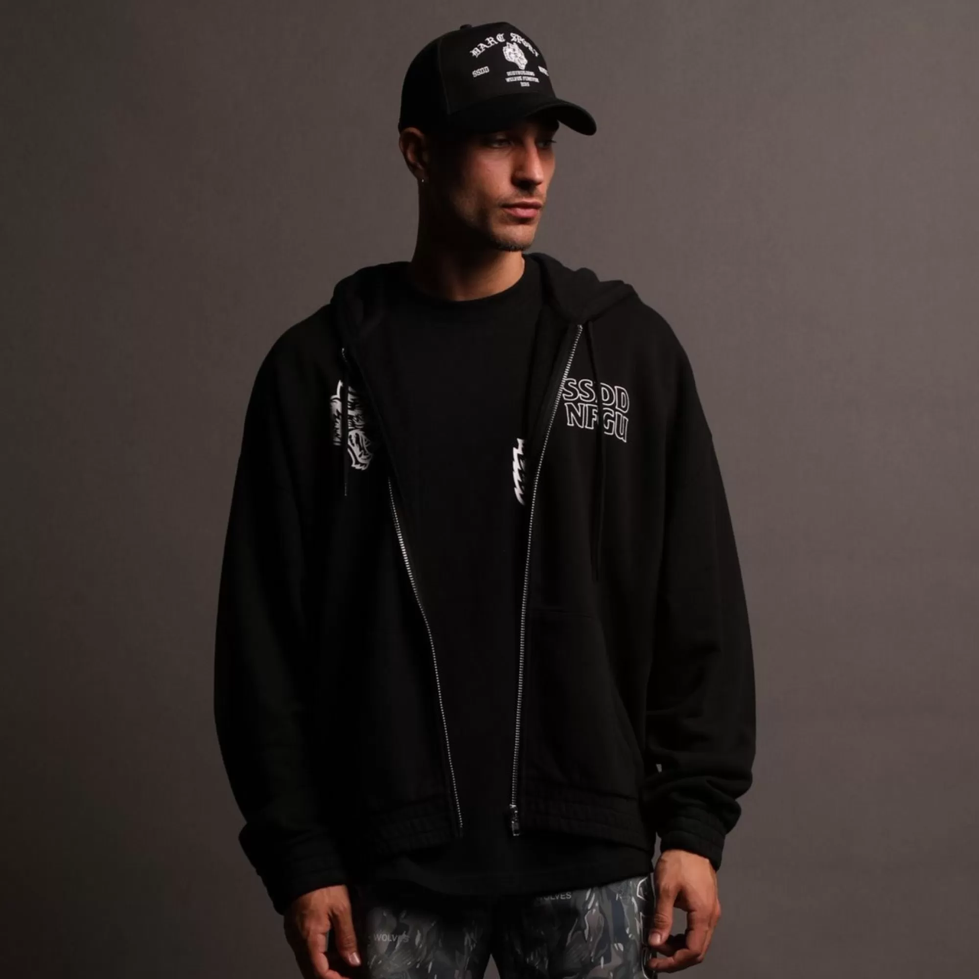 Online Nfgu Until Valhalla "Chambers" Zip Hoodie In Black Men Zip Up Hoodies