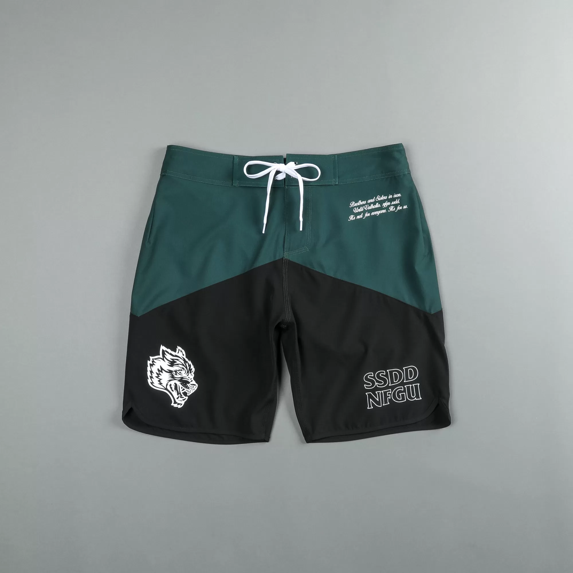 Fashion Nfgu Until Valhalla Stage Shorts In Norse Green/Black Men Shorts