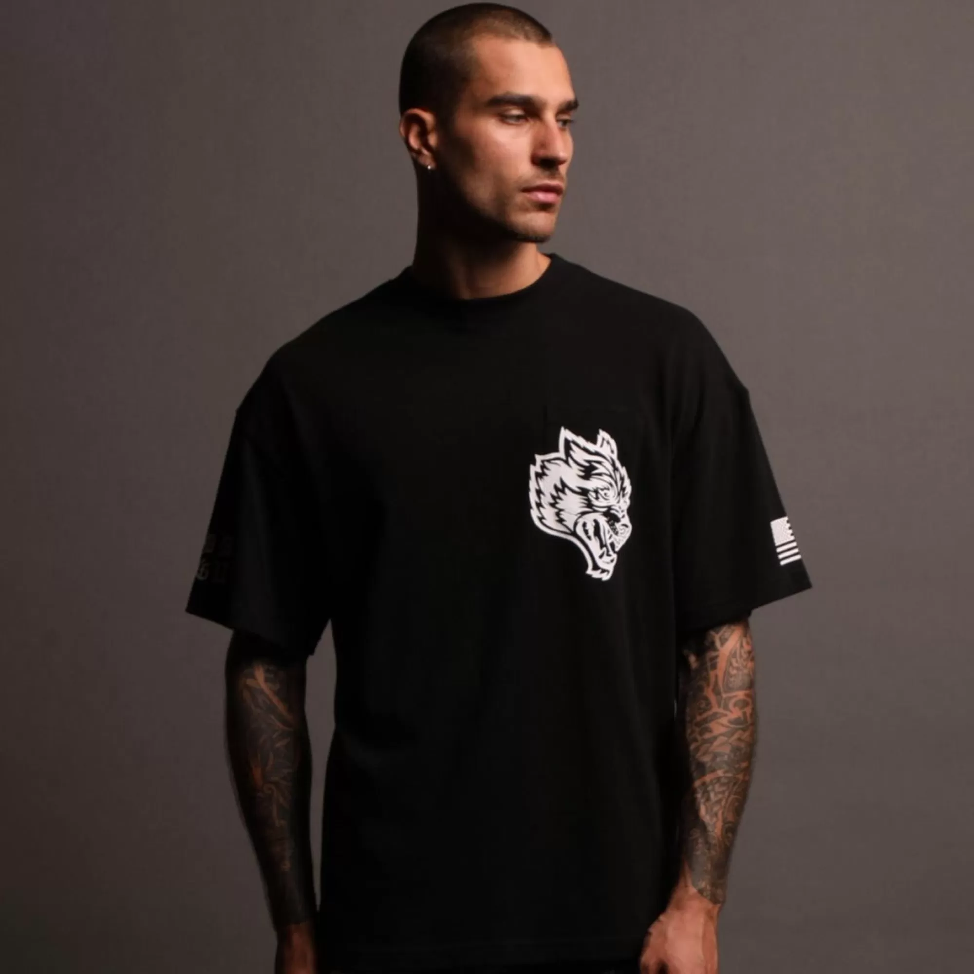 Hot Our Banner "Premium" Unisex Pocket Tee In Black Men Premium/Oversized Tees