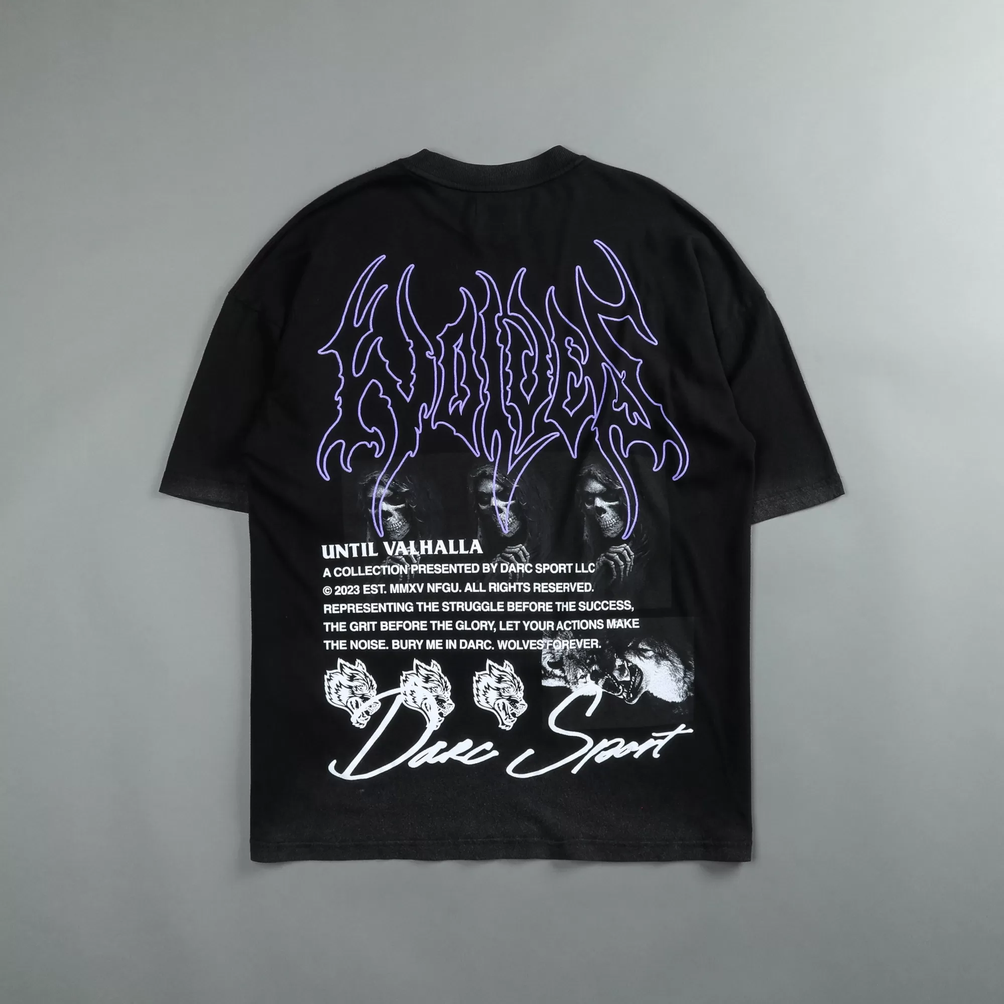 Cheap Rest In Valhalla "Premium Vintage" Oversized Tee In Black Men Premium/Oversized Tees