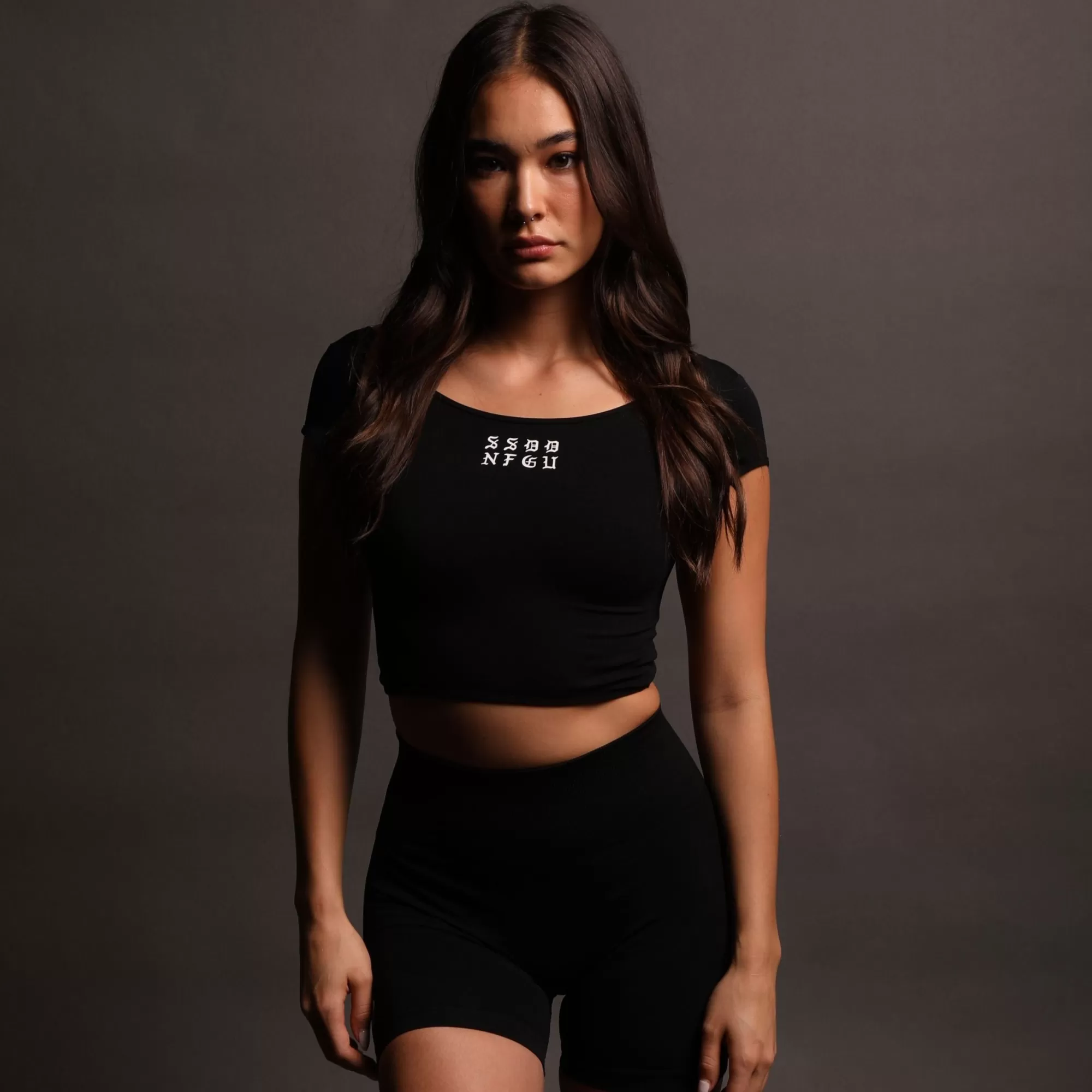 Discount Ssdd Nfgu Chloe Open Back Seamless Top In Black Women Seamless