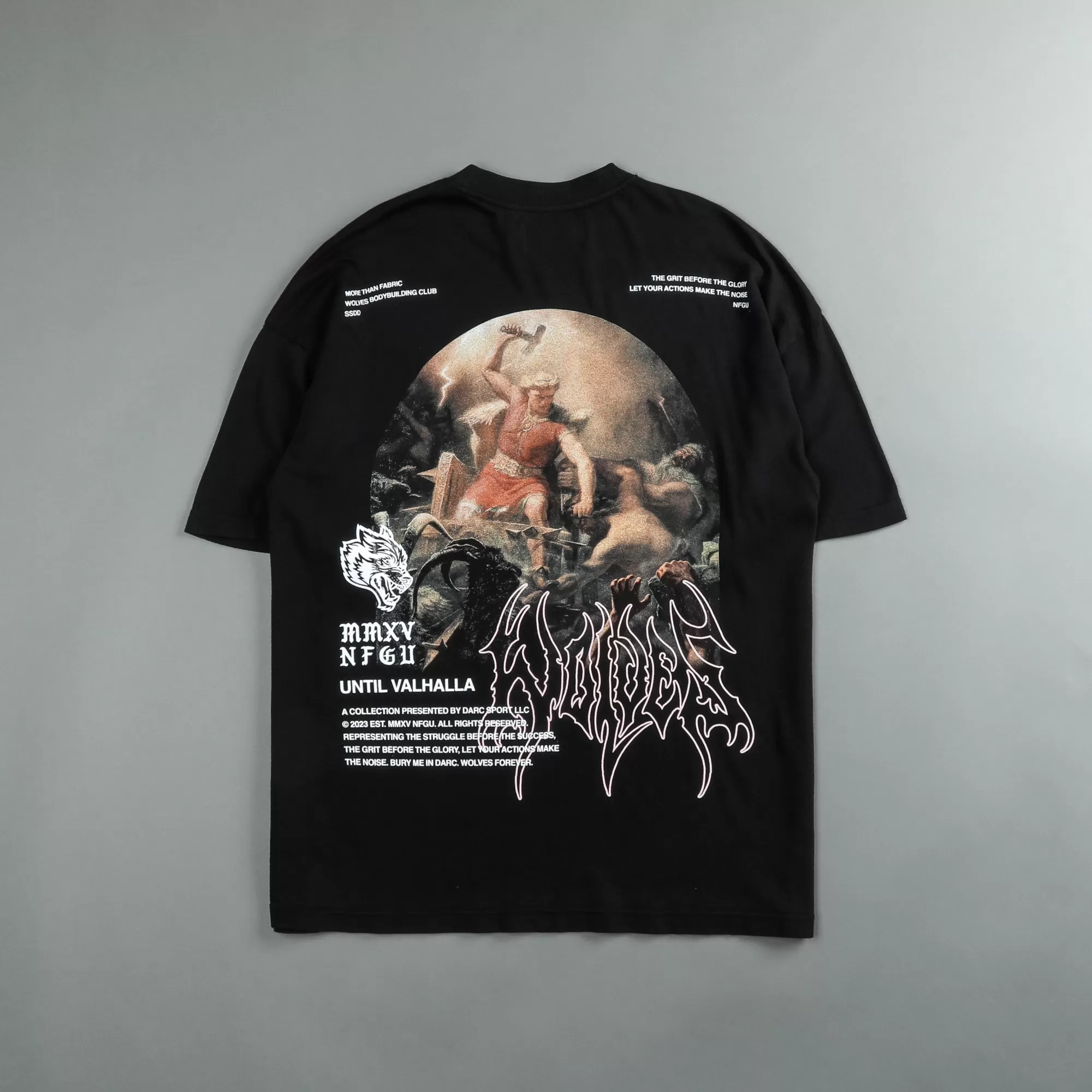 Cheap The Hammer "Premium" Oversized Unisex Tee In Black Men Premium/Oversized Tees