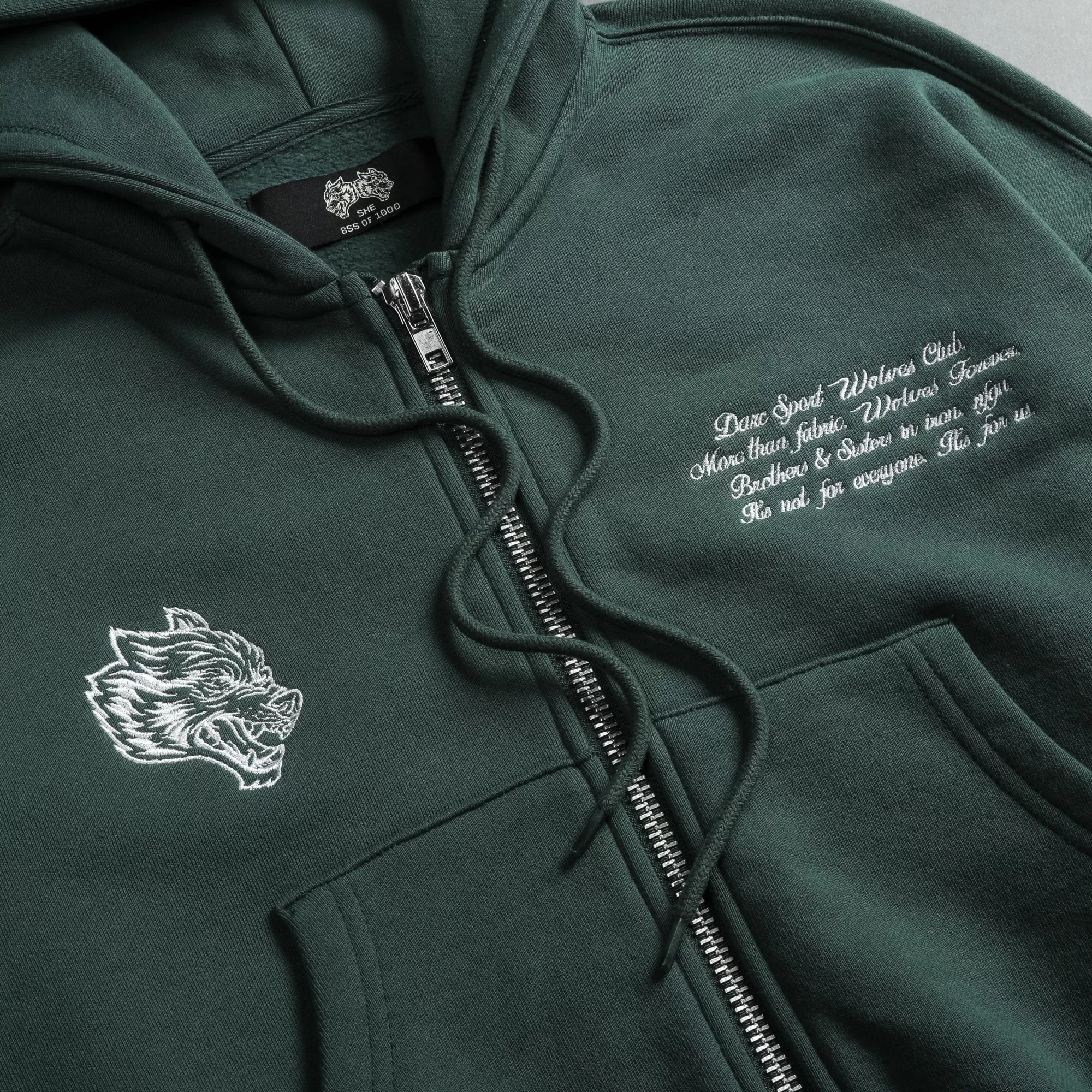 Clearance The Spirit "Sage" (Cropped) Zip Hoodie In Norse Green Women Tops