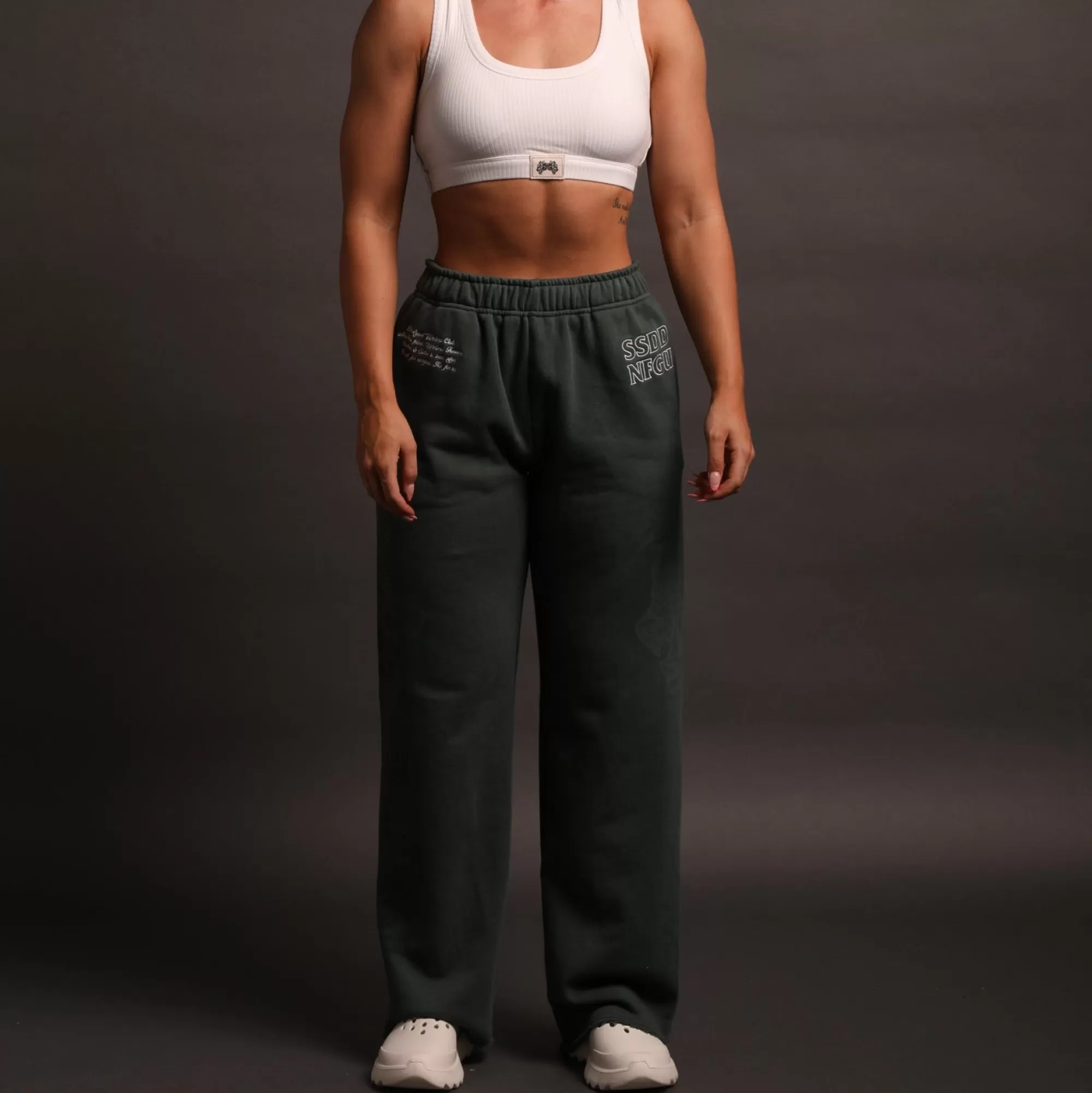 Outlet The Spirit She Big Cozy Sweats In Norse Green Women Bottoms