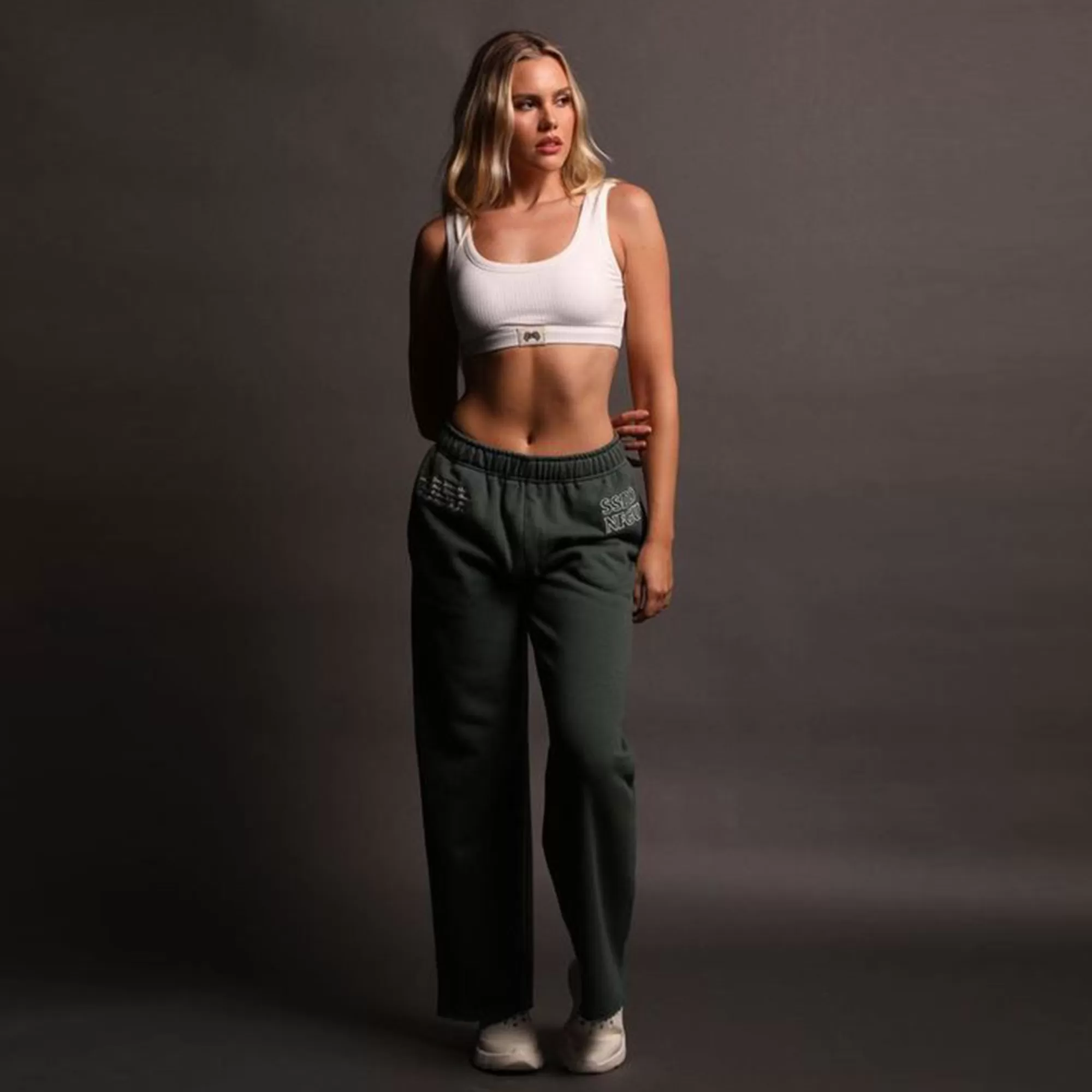 Outlet The Spirit She Big Cozy Sweats In Norse Green Women Bottoms