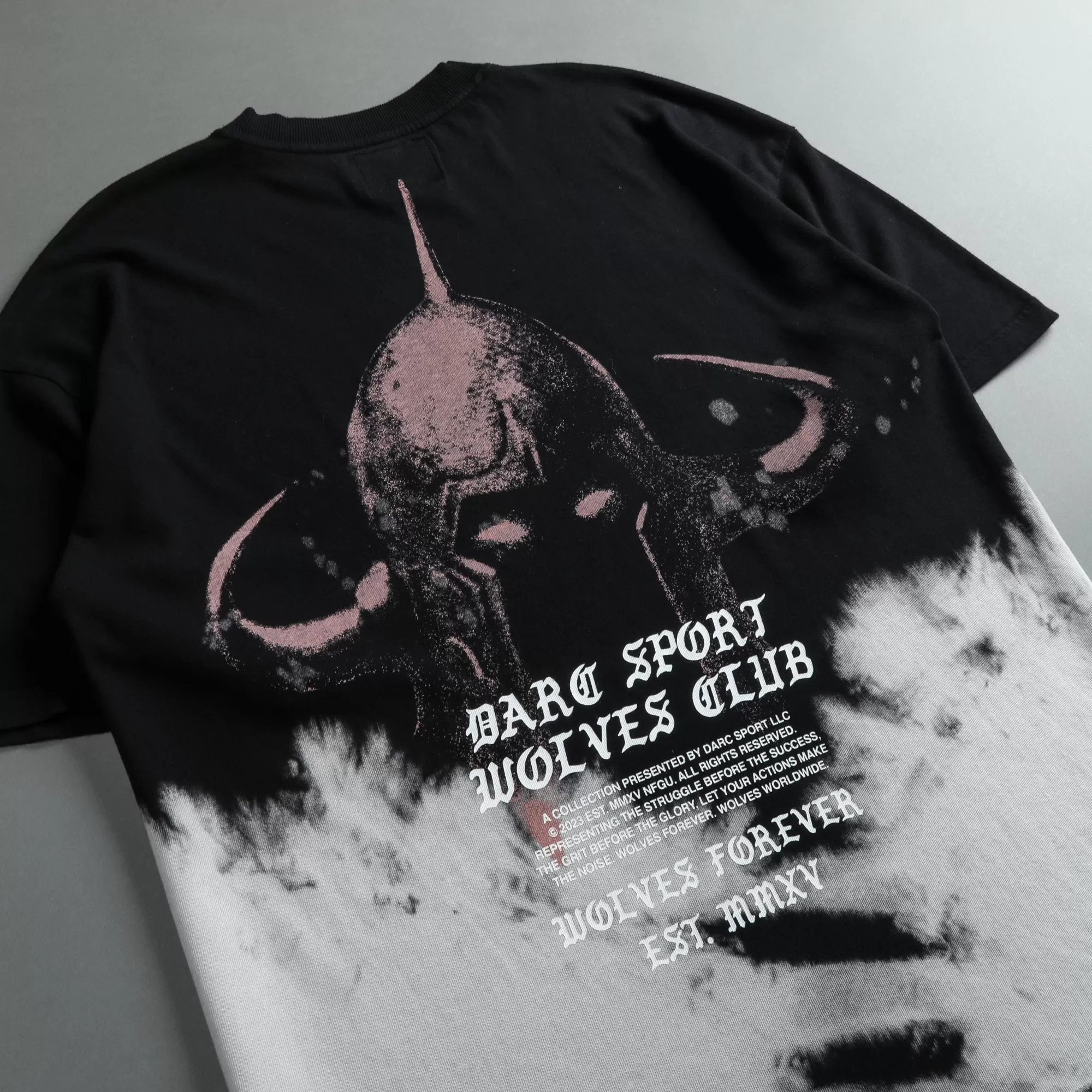 Clearance The War Within "Premium Vintage" Oversized Tee In Black Beneath Us Acid Wash Men Premium/Oversized Tees