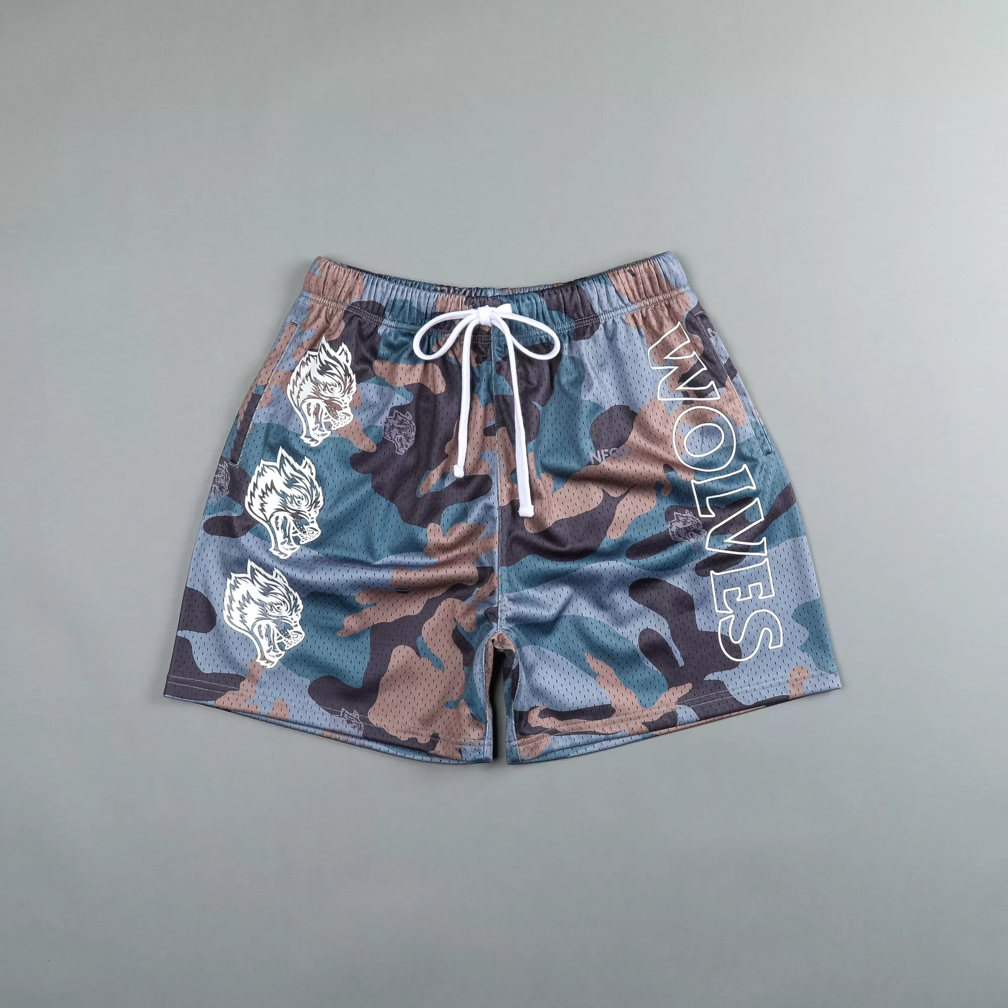 Cheap Try Us 5" Mesh Shorts In Norse Woodland Camo Men Shorts