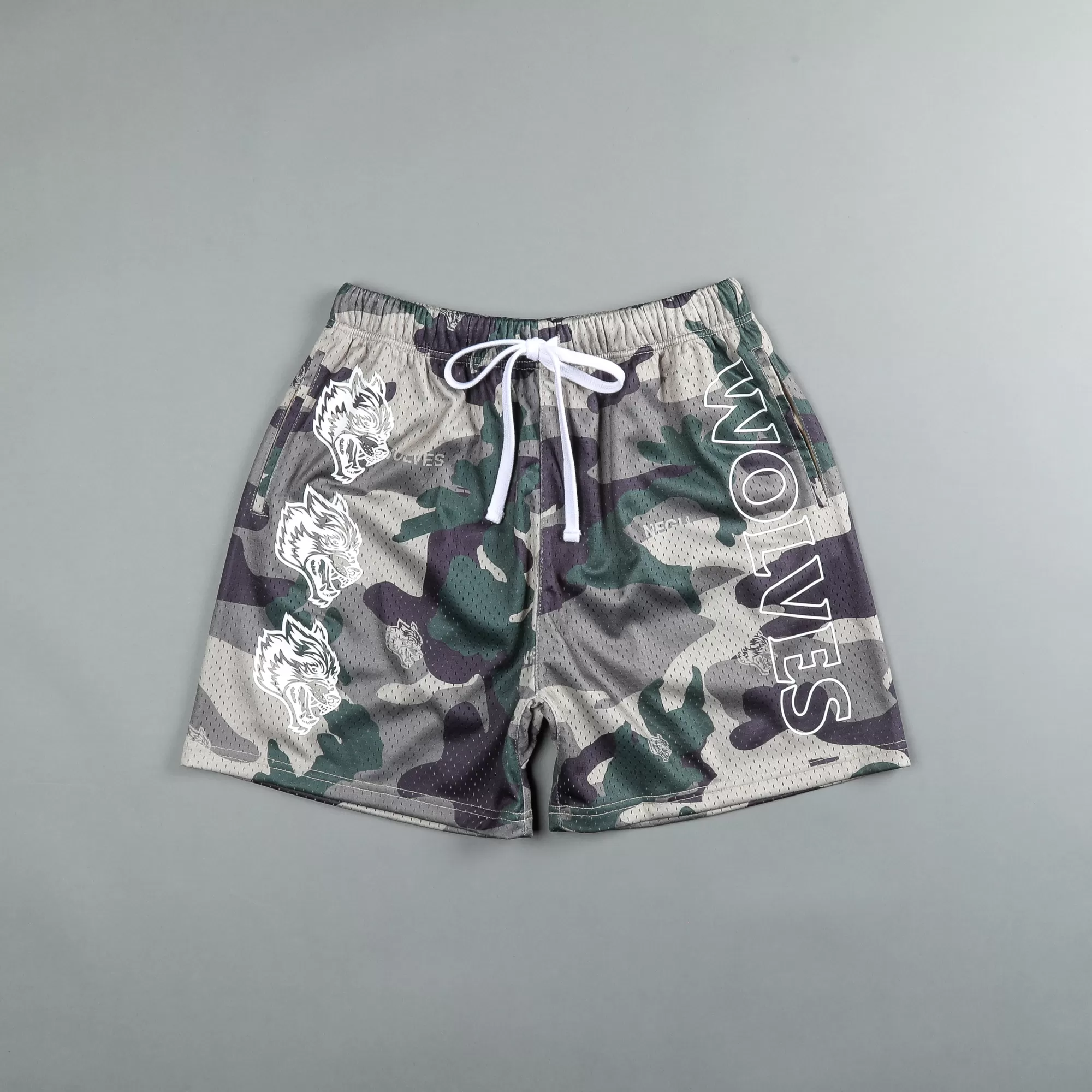 Online Try Us 5" Mesh Shorts In Vintage Woodland Camo Men Shorts