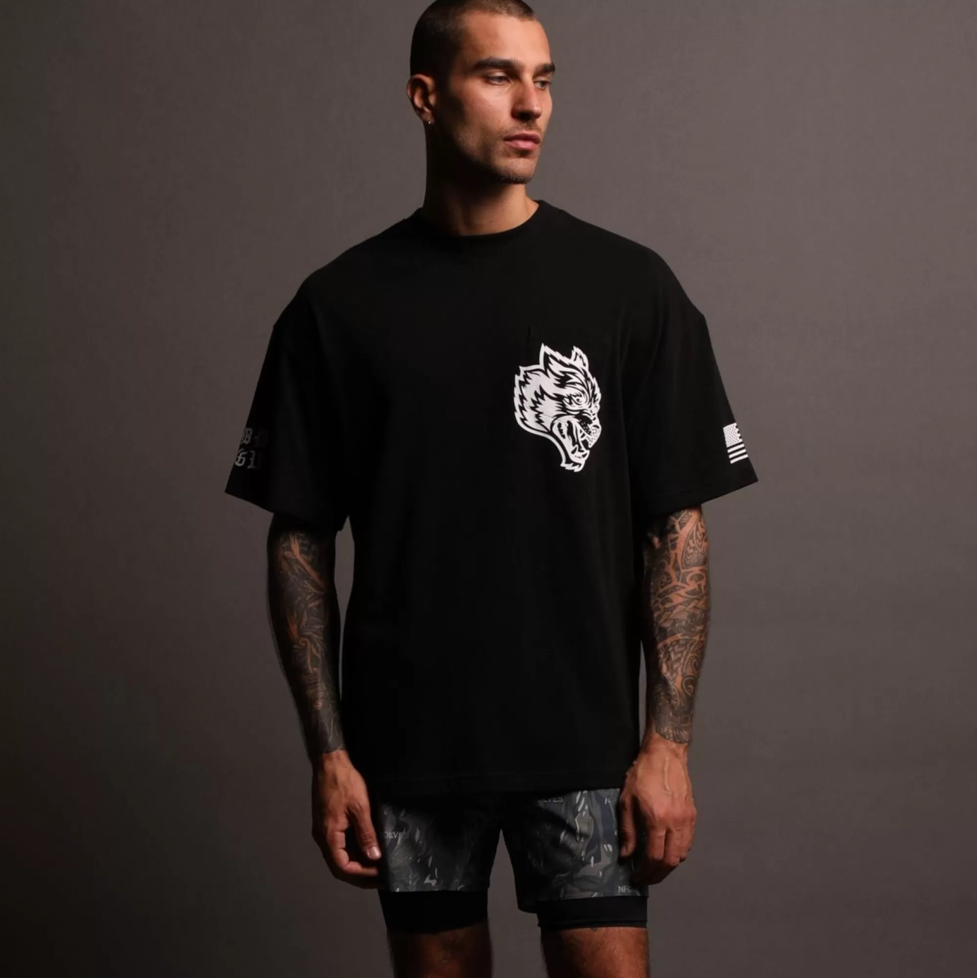 Discount Try Us Compression Shorts In Norse Camo Men Shorts