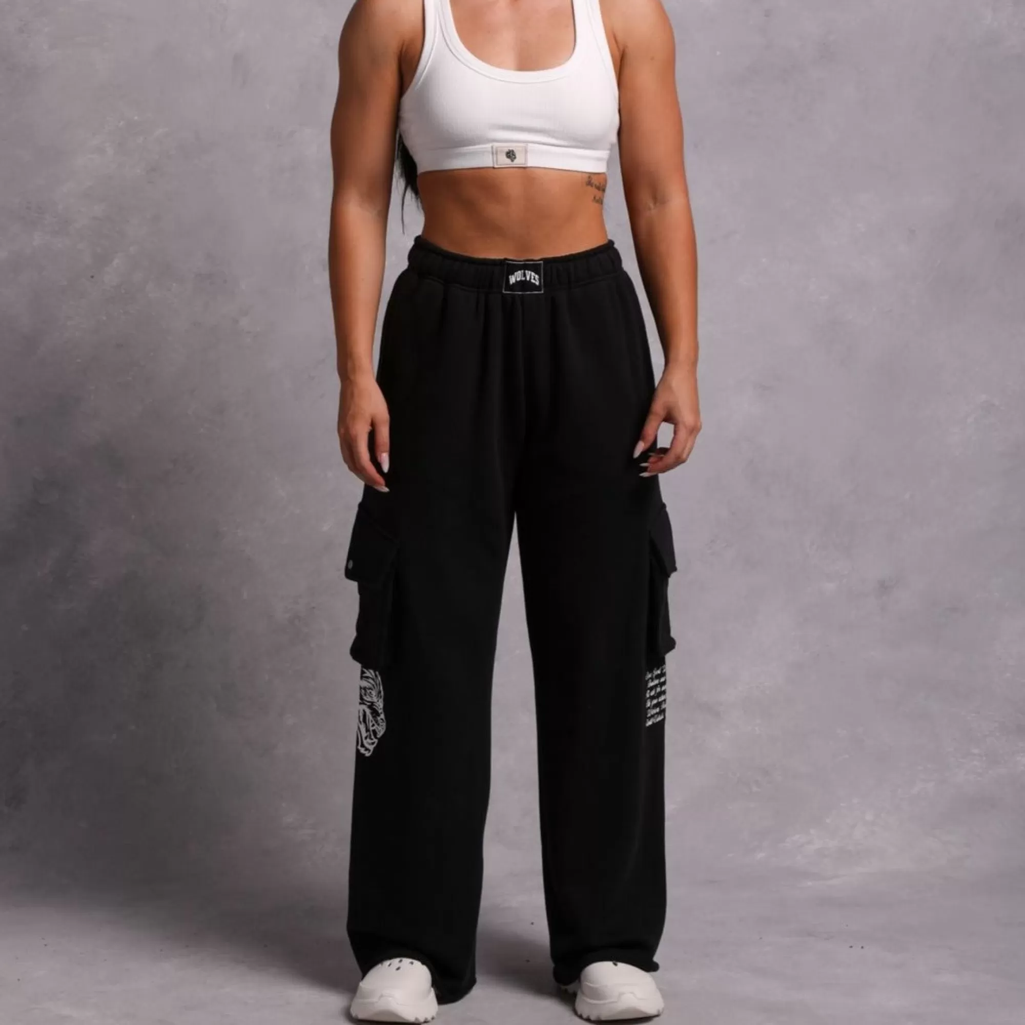 Hot Underneath It All Durst Cargo Sweats In Black Women Bottoms