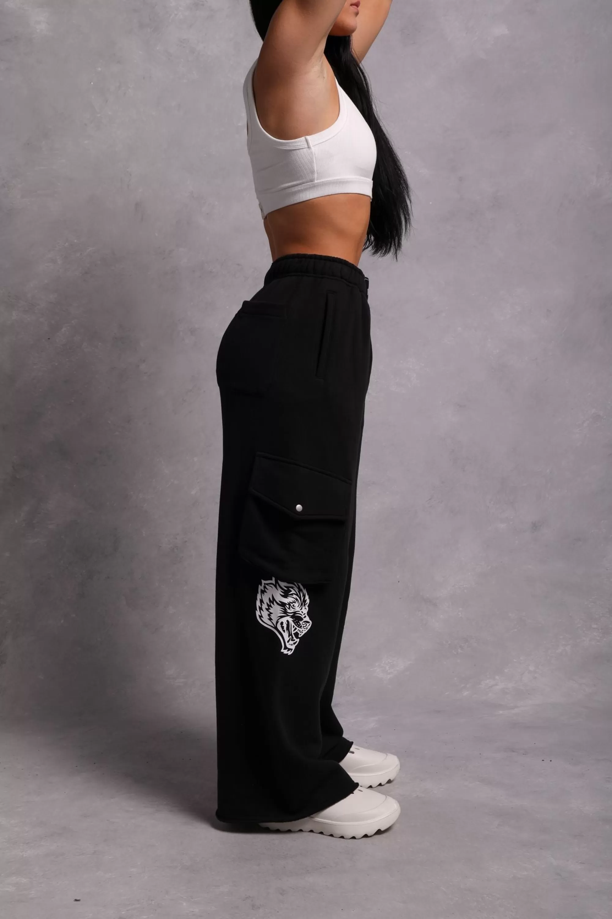 Hot Underneath It All Durst Cargo Sweats In Black Women Bottoms