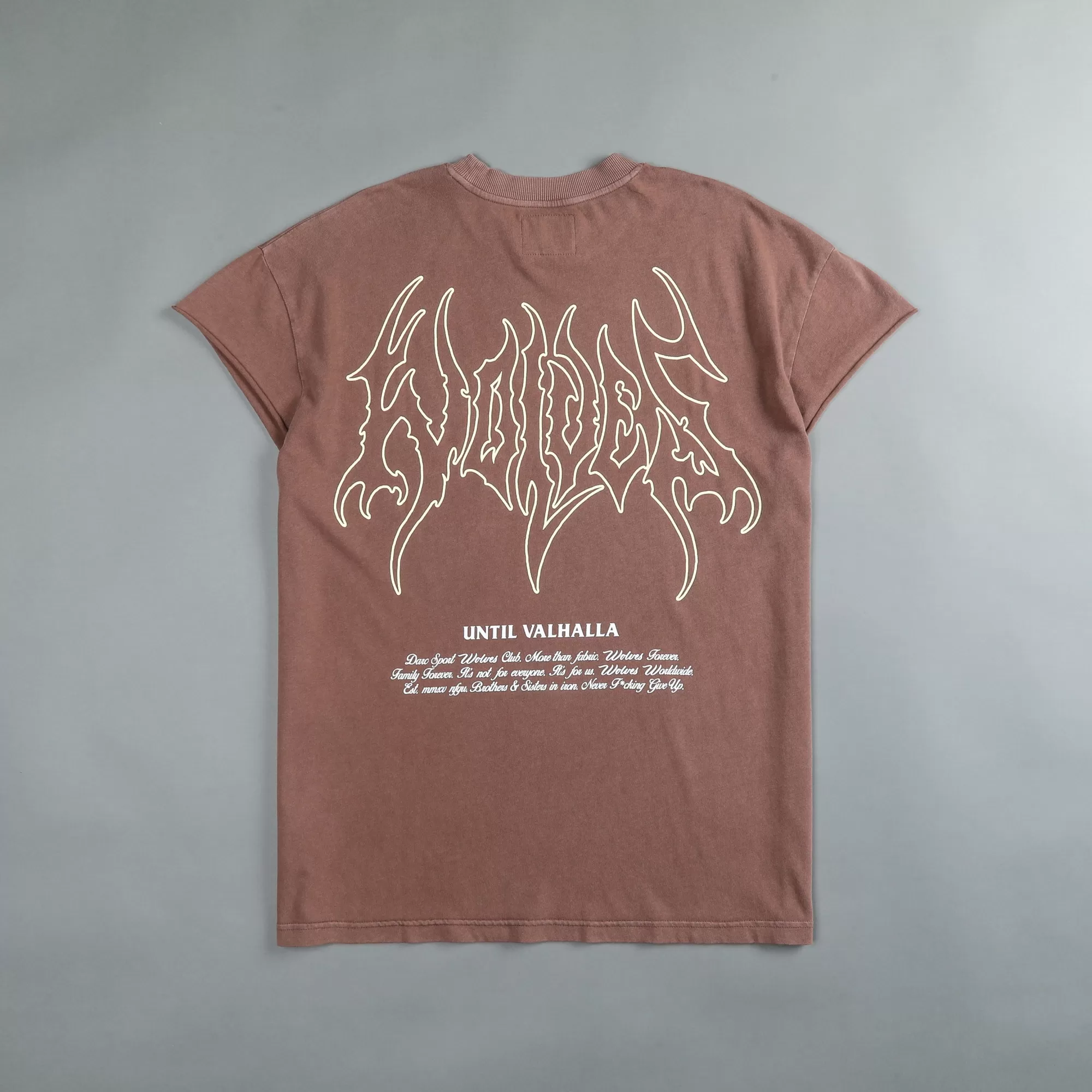 Best Sale Until Valhalla "Premium Vintage" (Cap Sleeve) Tee In Norse Brown Men Cap Sleeve Tees