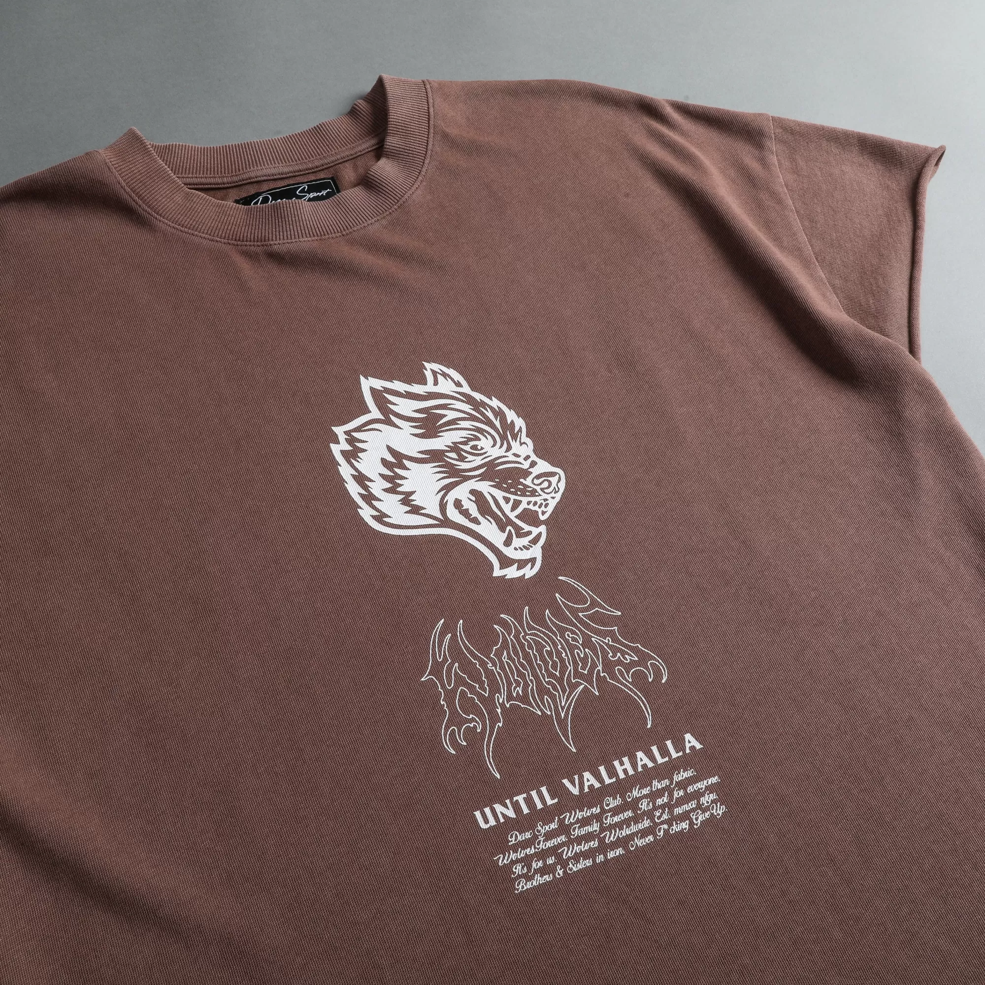 Best Sale Until Valhalla "Premium Vintage" (Cap Sleeve) Tee In Norse Brown Men Cap Sleeve Tees