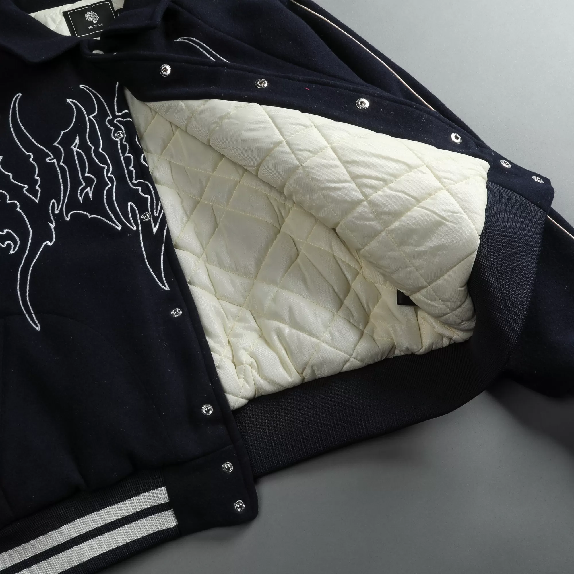 Cheap Until Valhalla Roxy Box Cut Rudy Lettermans Jacket In Midnight Blue Men Jackets/Outerwear