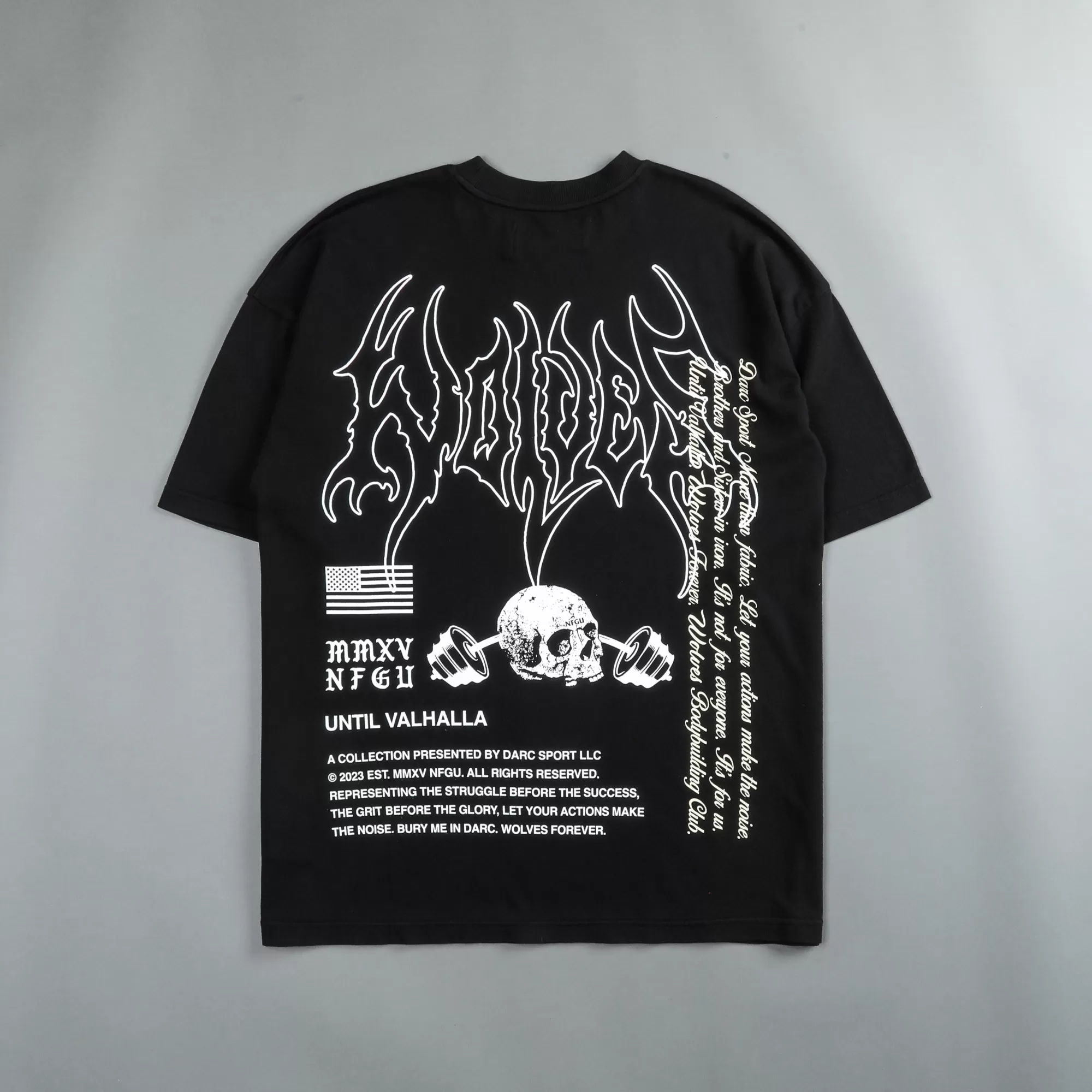 Fashion Us Vs. Them "Premium" Oversized Tee In Black Men Premium/Oversized Tees